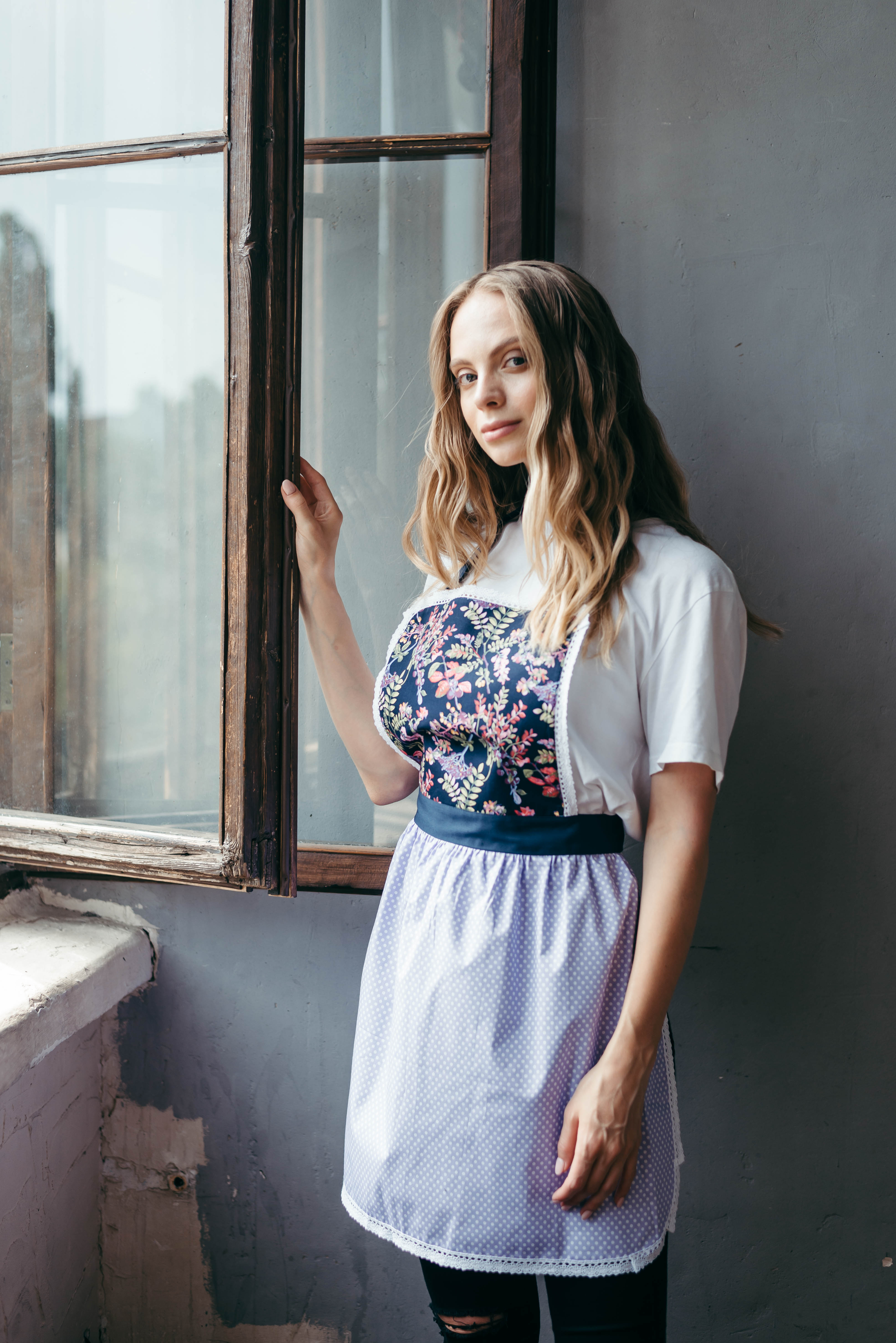 Kids' Personalised Aprons | Purple, Floral & Polka Dot Prints