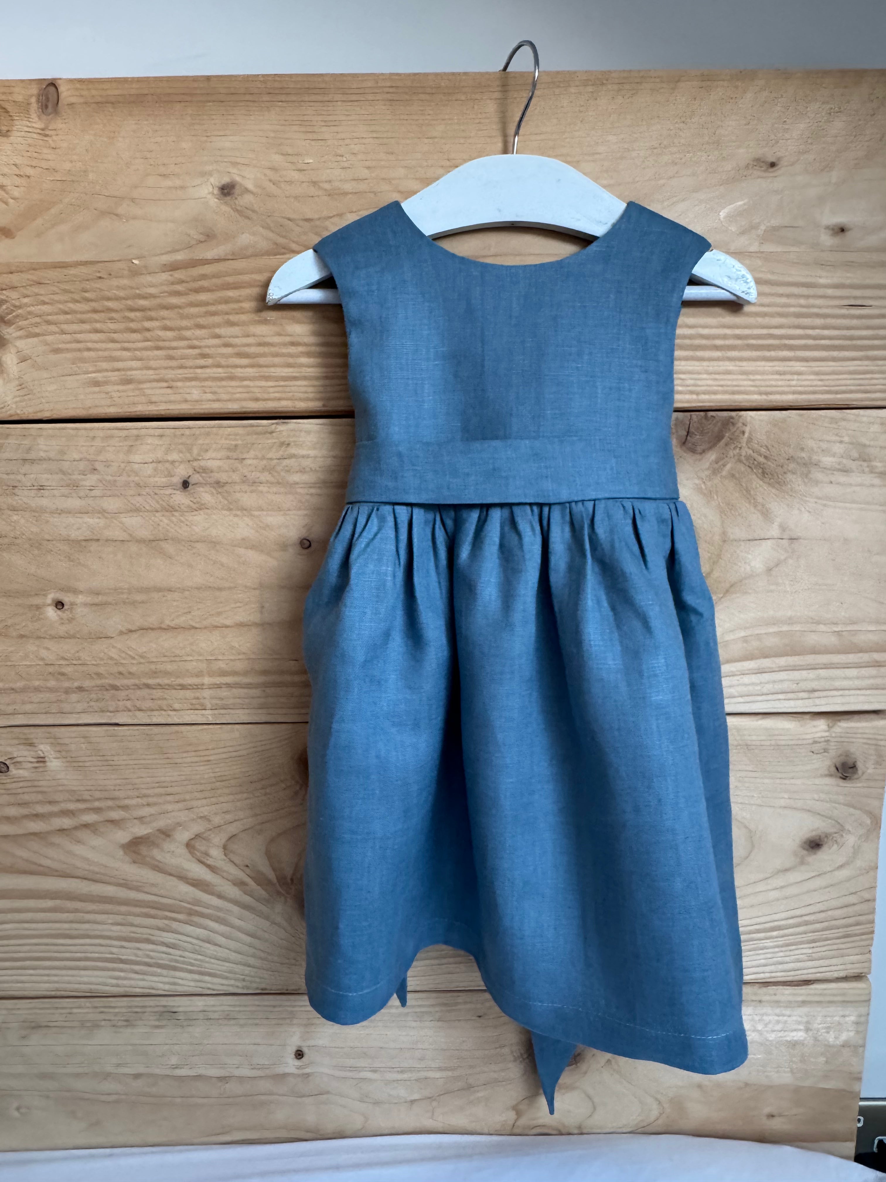 Kids Linen Flower Girl Dress | Custom