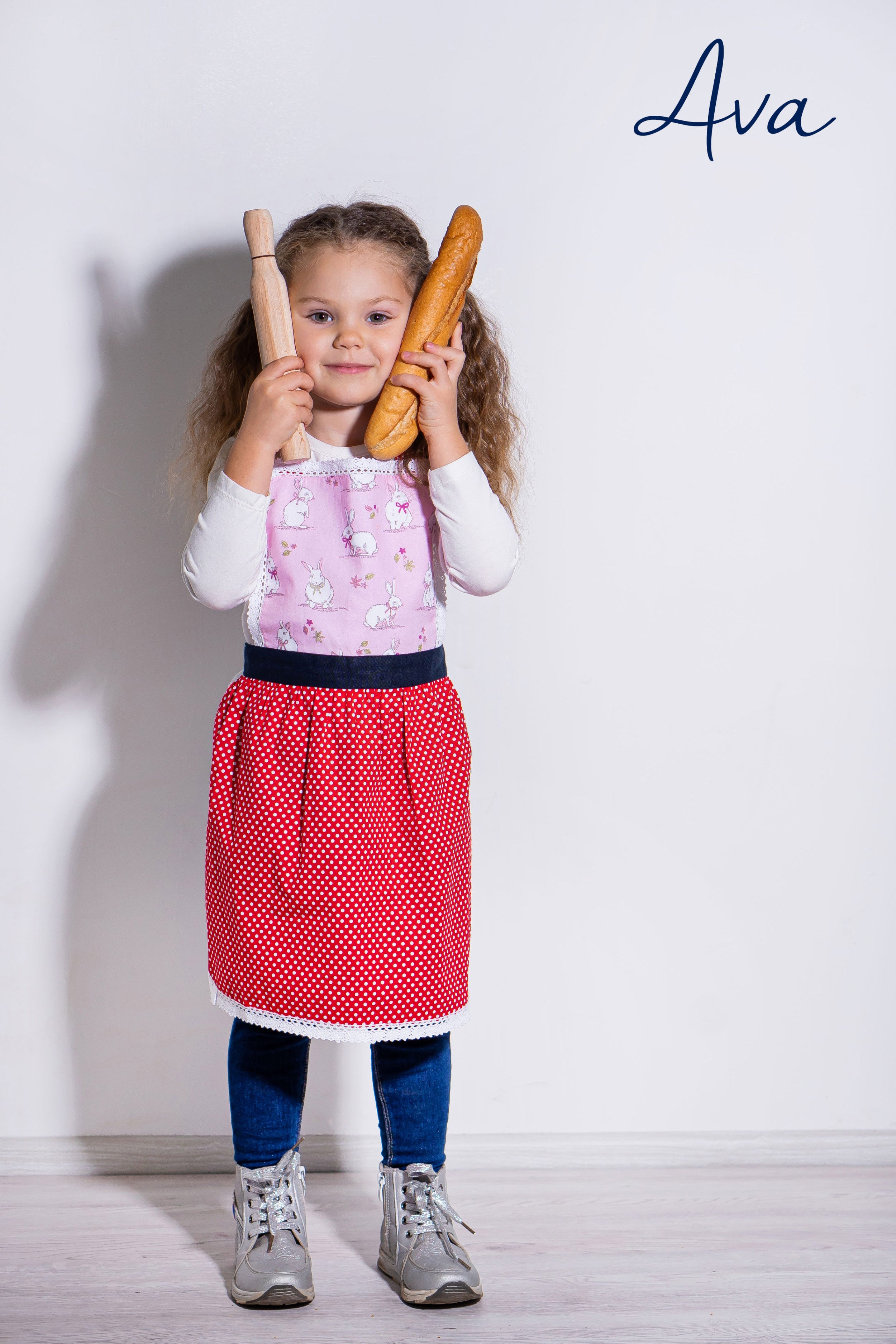 Kids’ Personalised Aprons | Reds Prints, Polka Dots and Florals