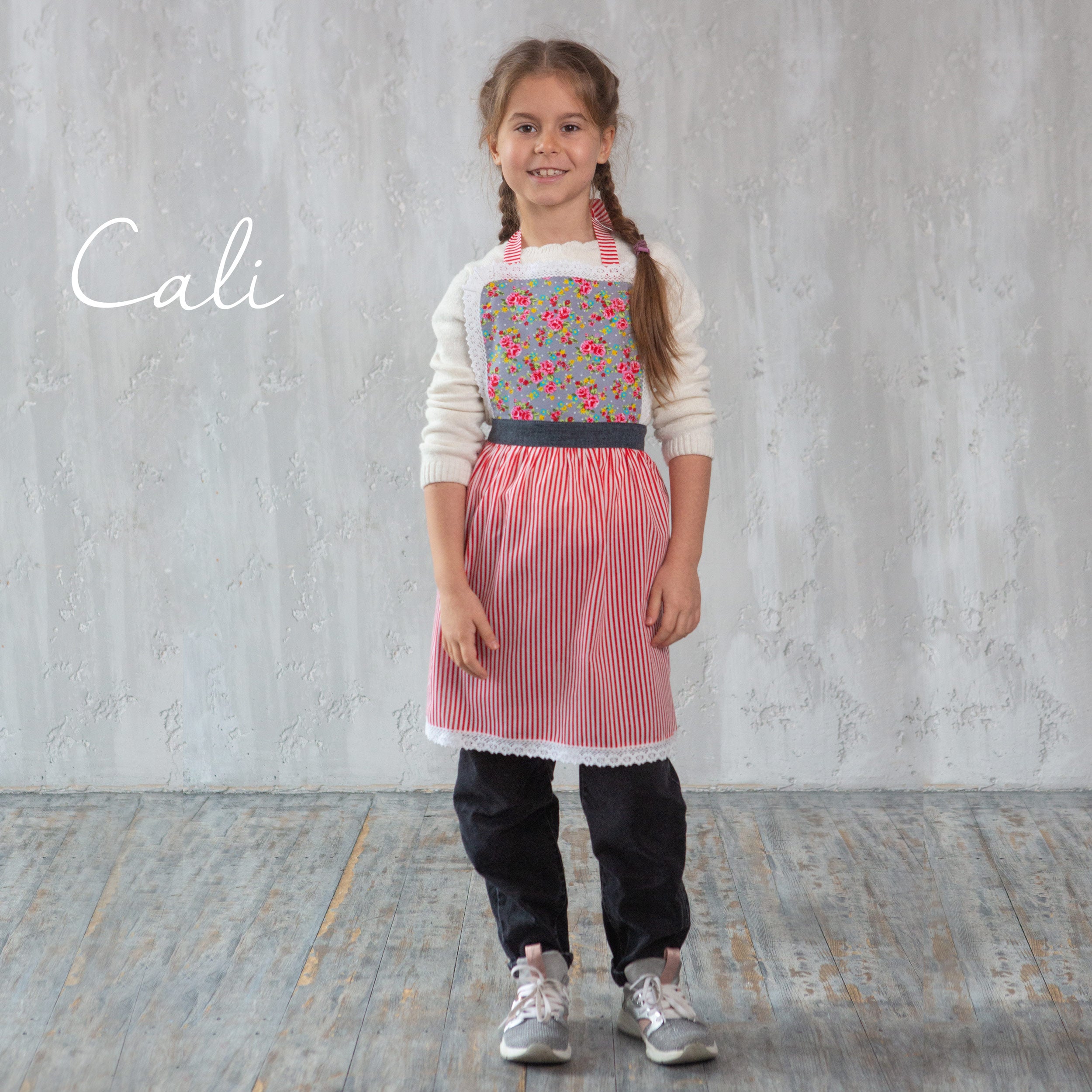 Kids’ Personalised Aprons | Reds Prints, Polka Dots and Florals