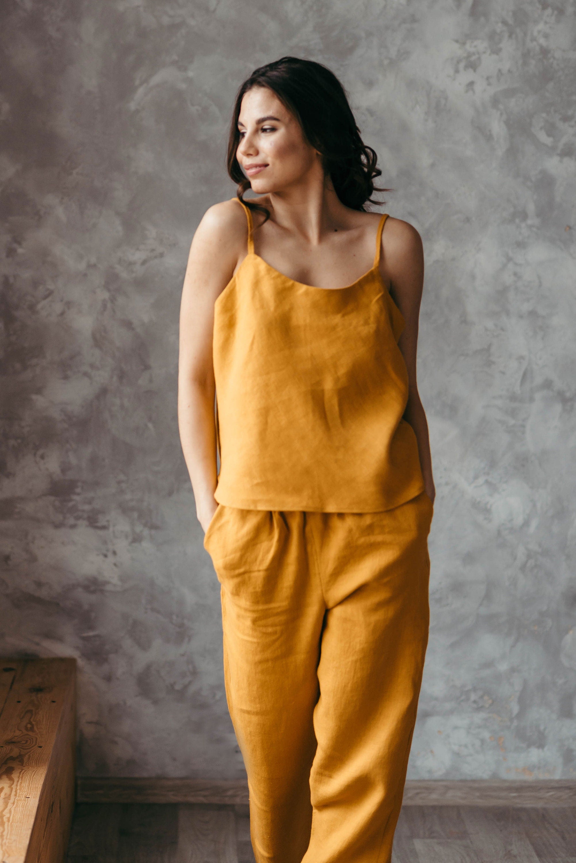 Linen Pyjama Trousers Set