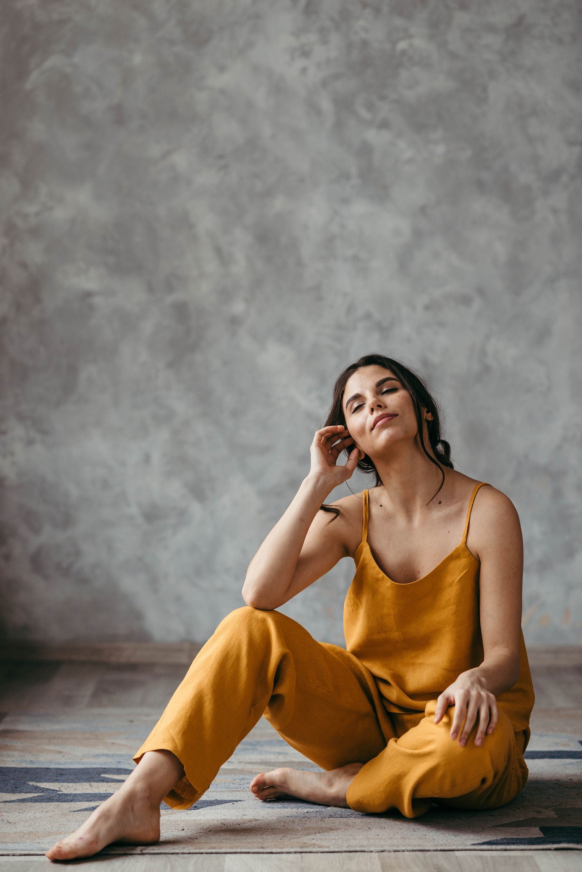 Linen Pyjama Trousers Set