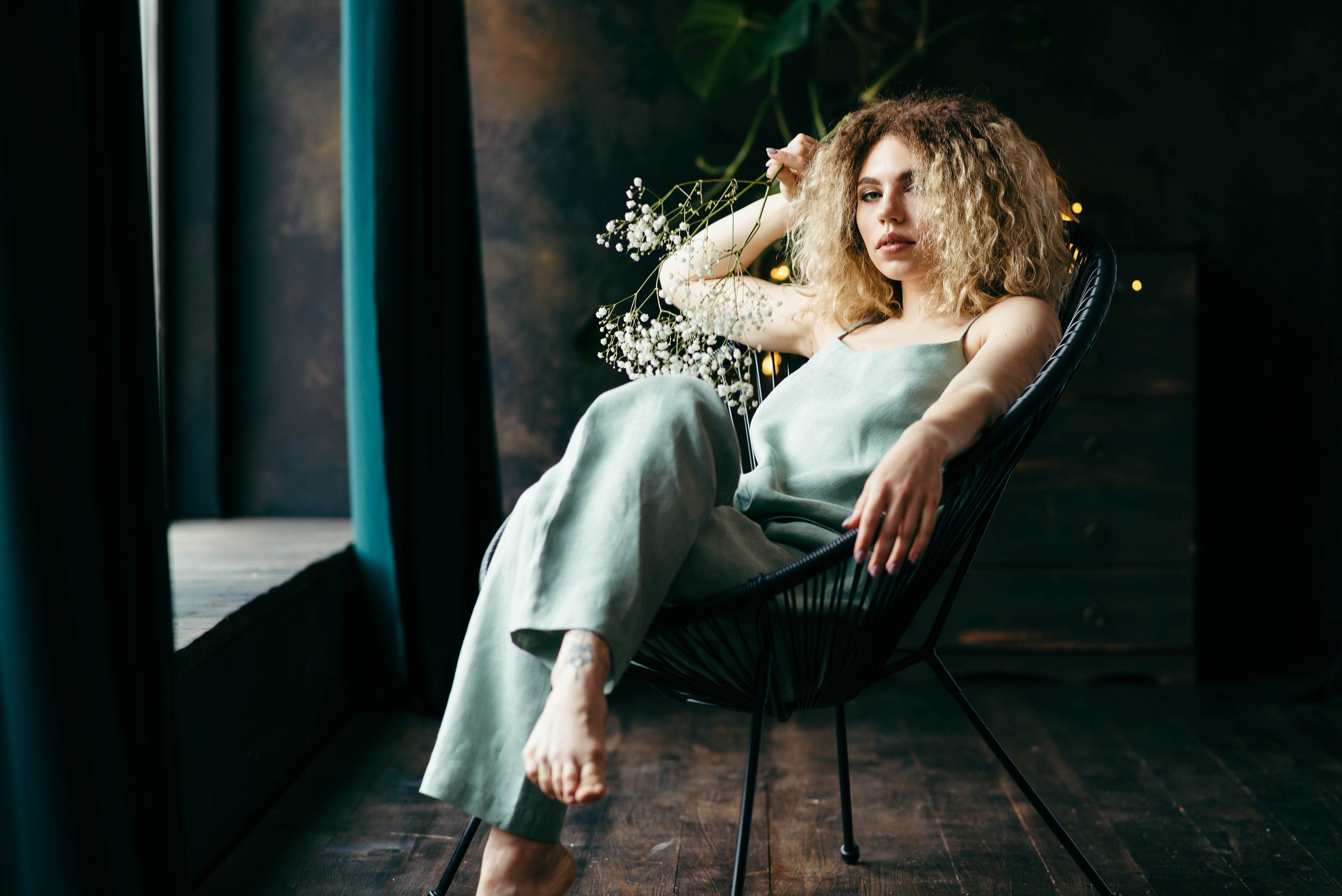 Linen Loungewear Set