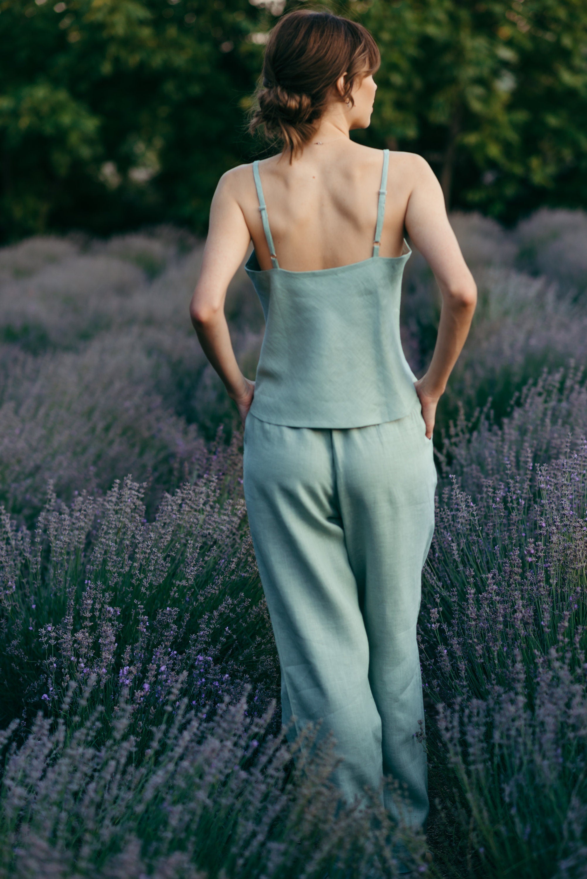 Linen Pyjama Trousers Set