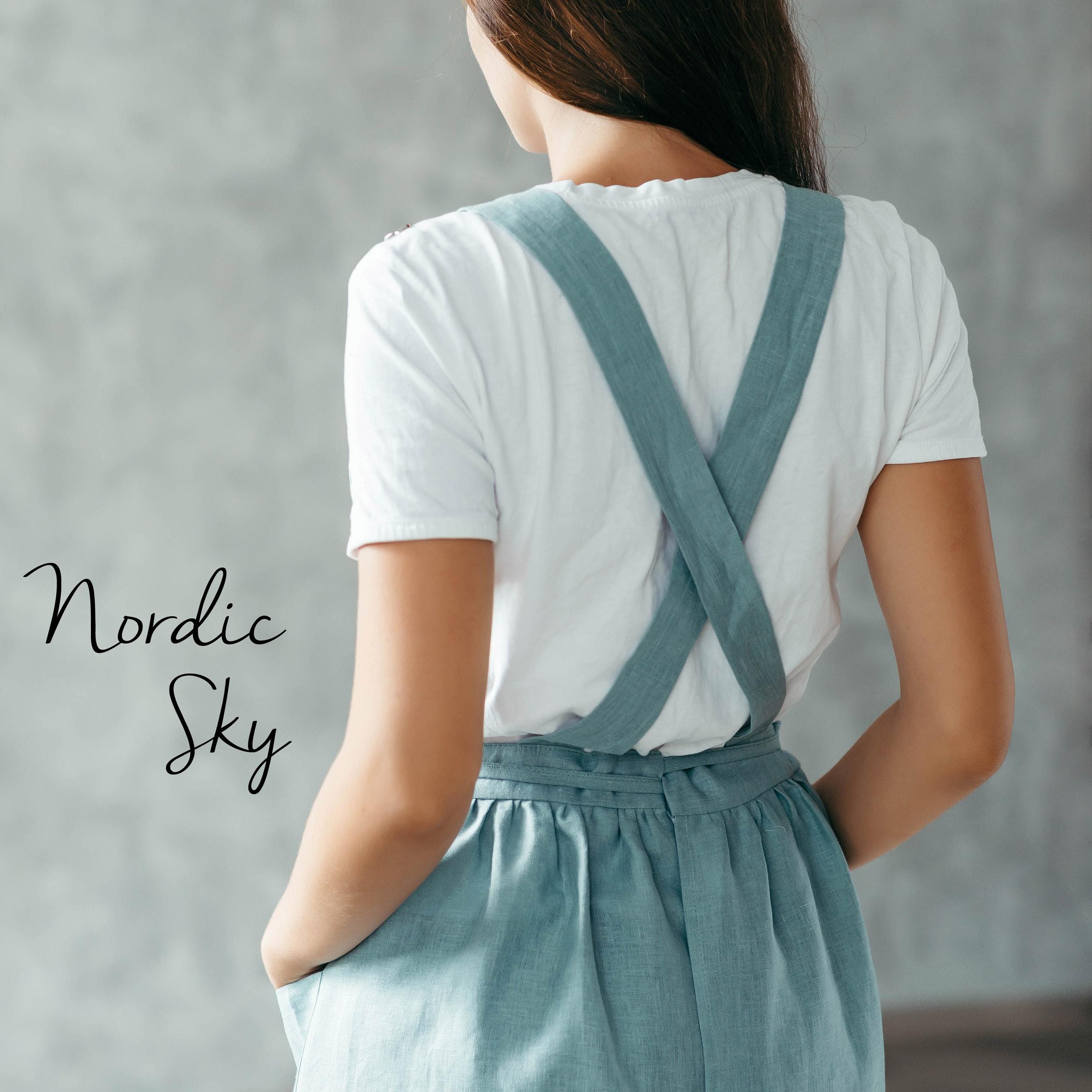 Linen Kitchen Apron | Women’s Pinafore Style