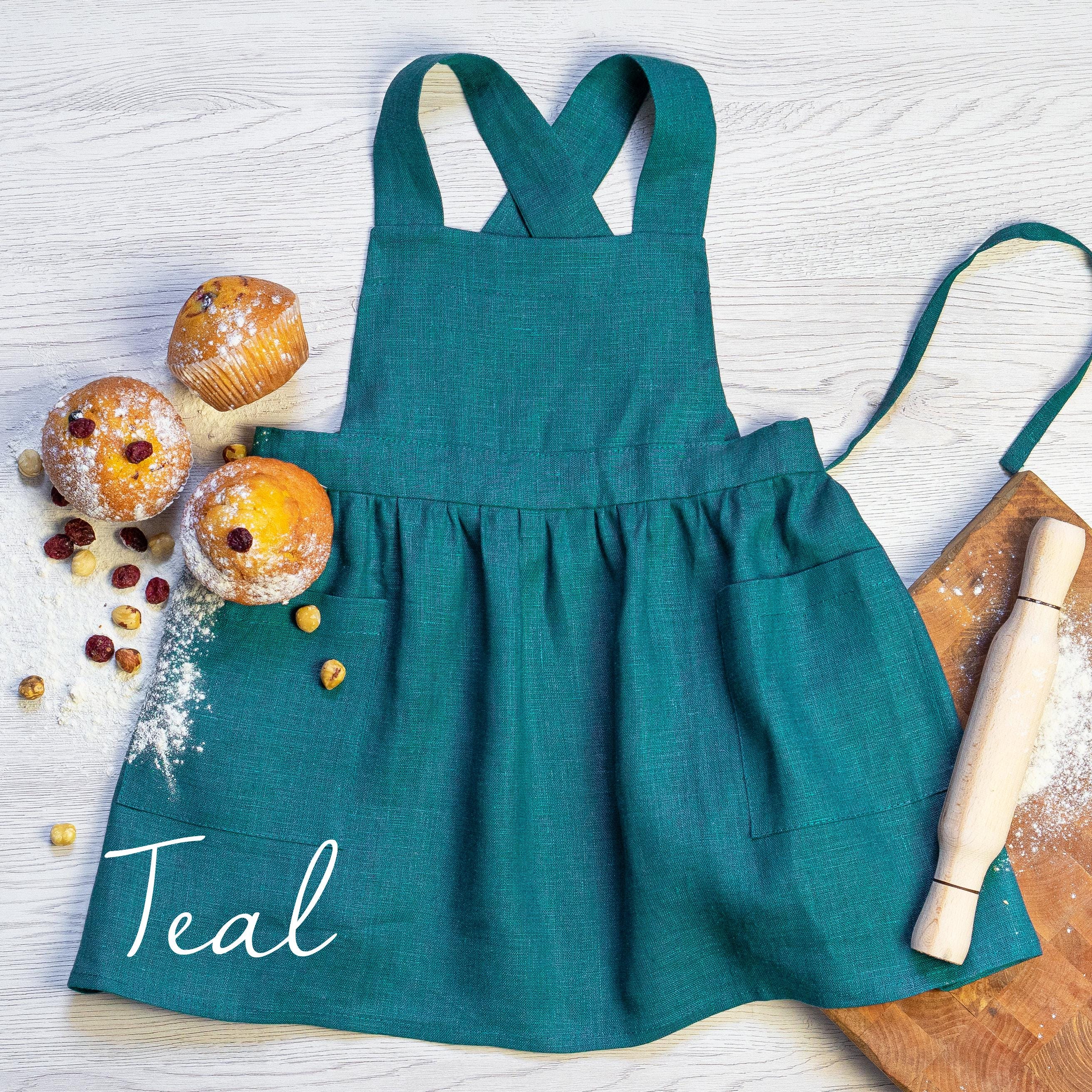 Linen Kitchen Apron | Women’s Pinafore Style