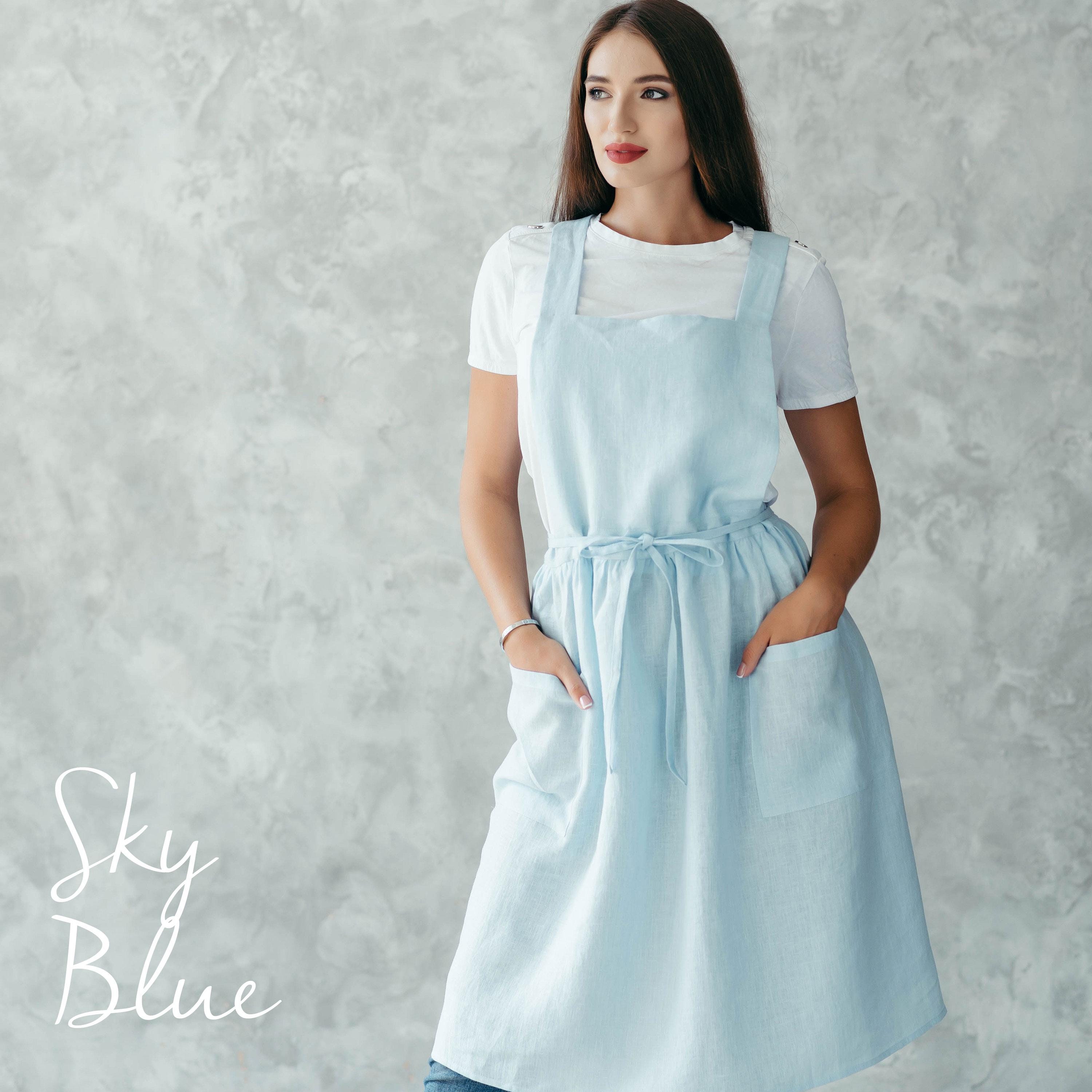 Linen Kitchen Apron | Women’s Pinafore Style