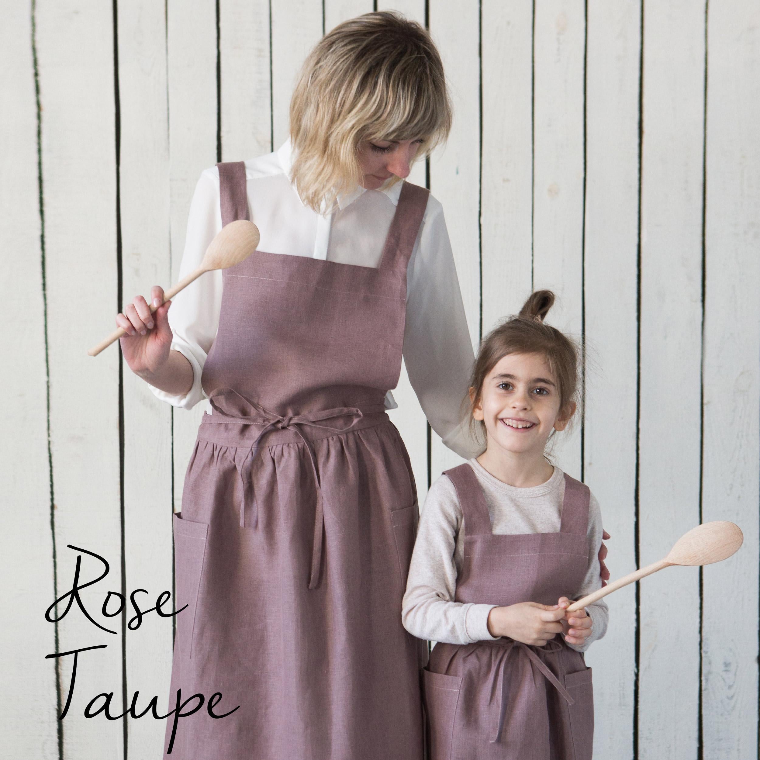 Linen Studio Apron | Artist’s Cross-Back Smock