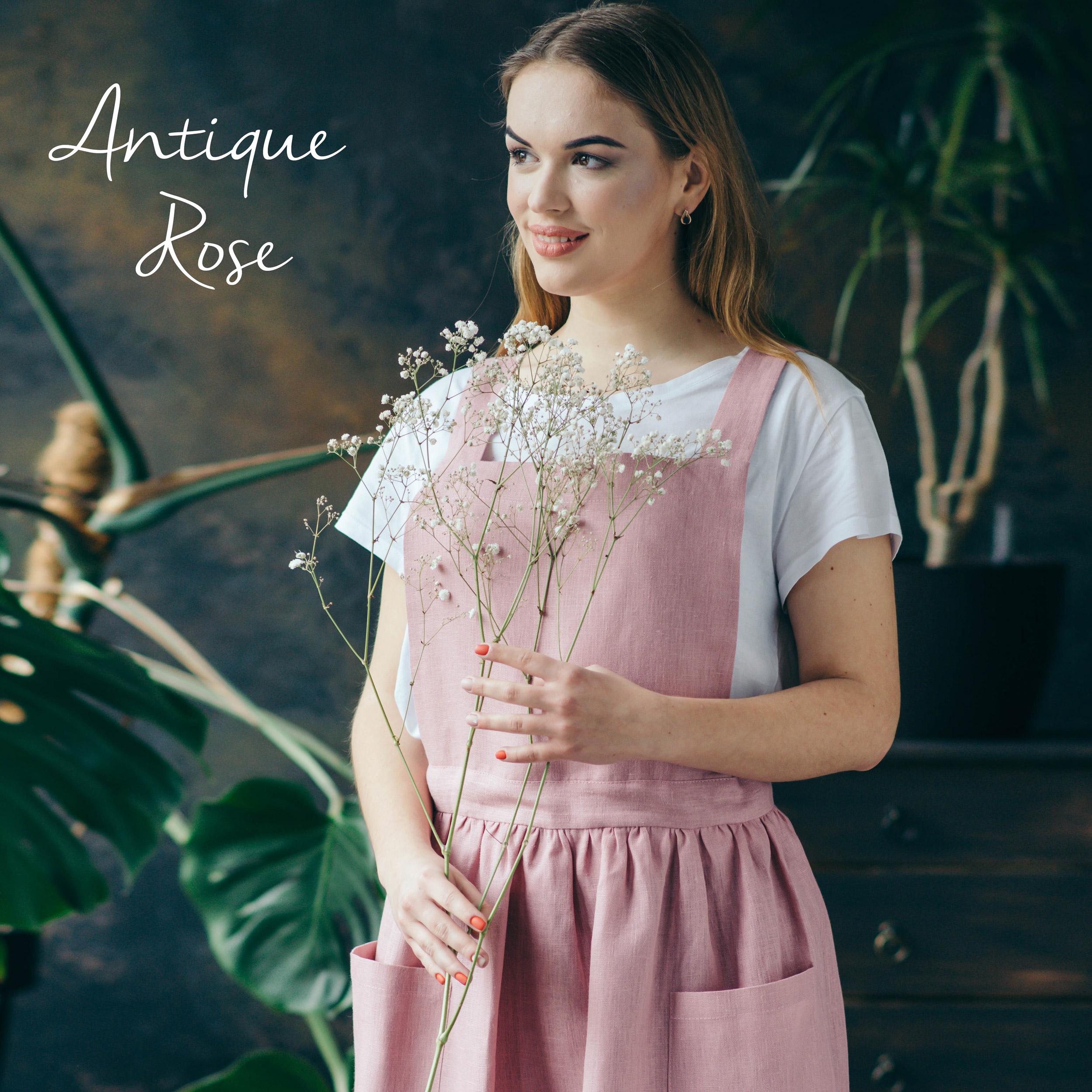 Linen Studio Apron | Artist’s Cross-Back Smock