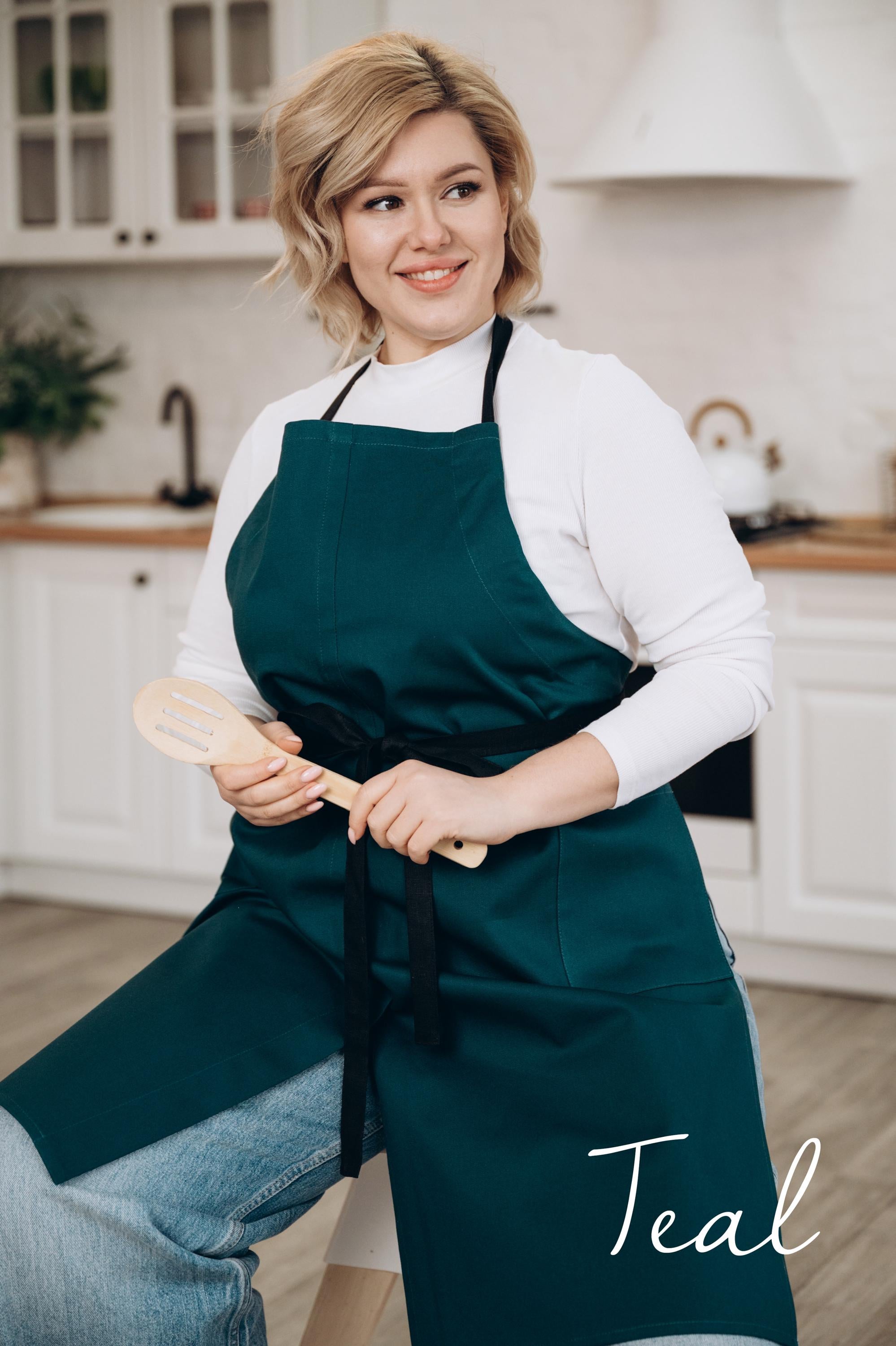 Natural Linen Artist Apron