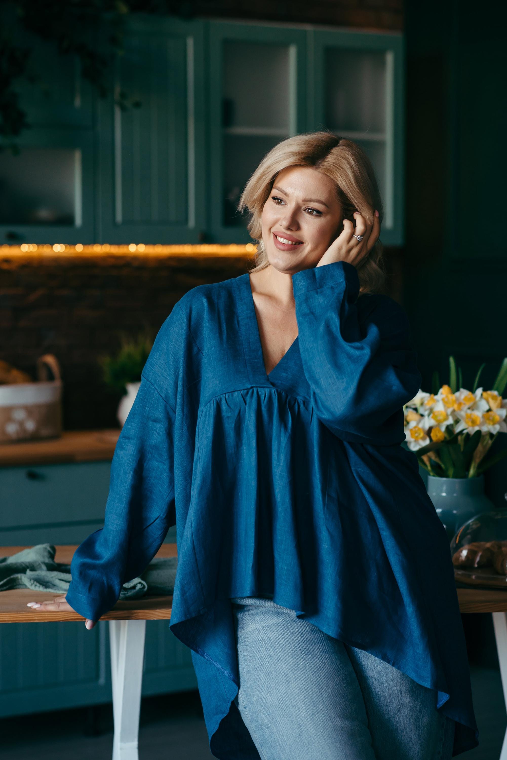 Oversized Linen Shirt for Women