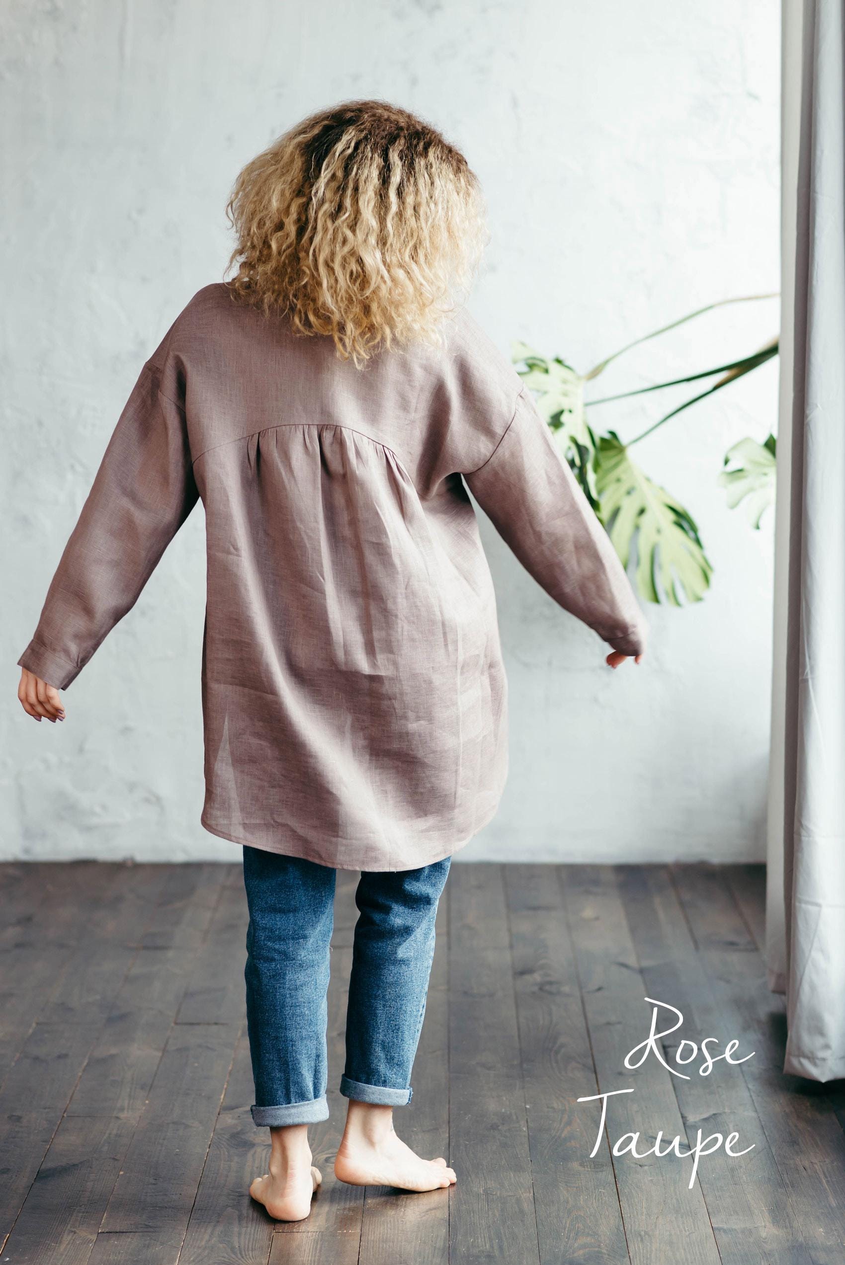 Oversized Linen Shirt for Women