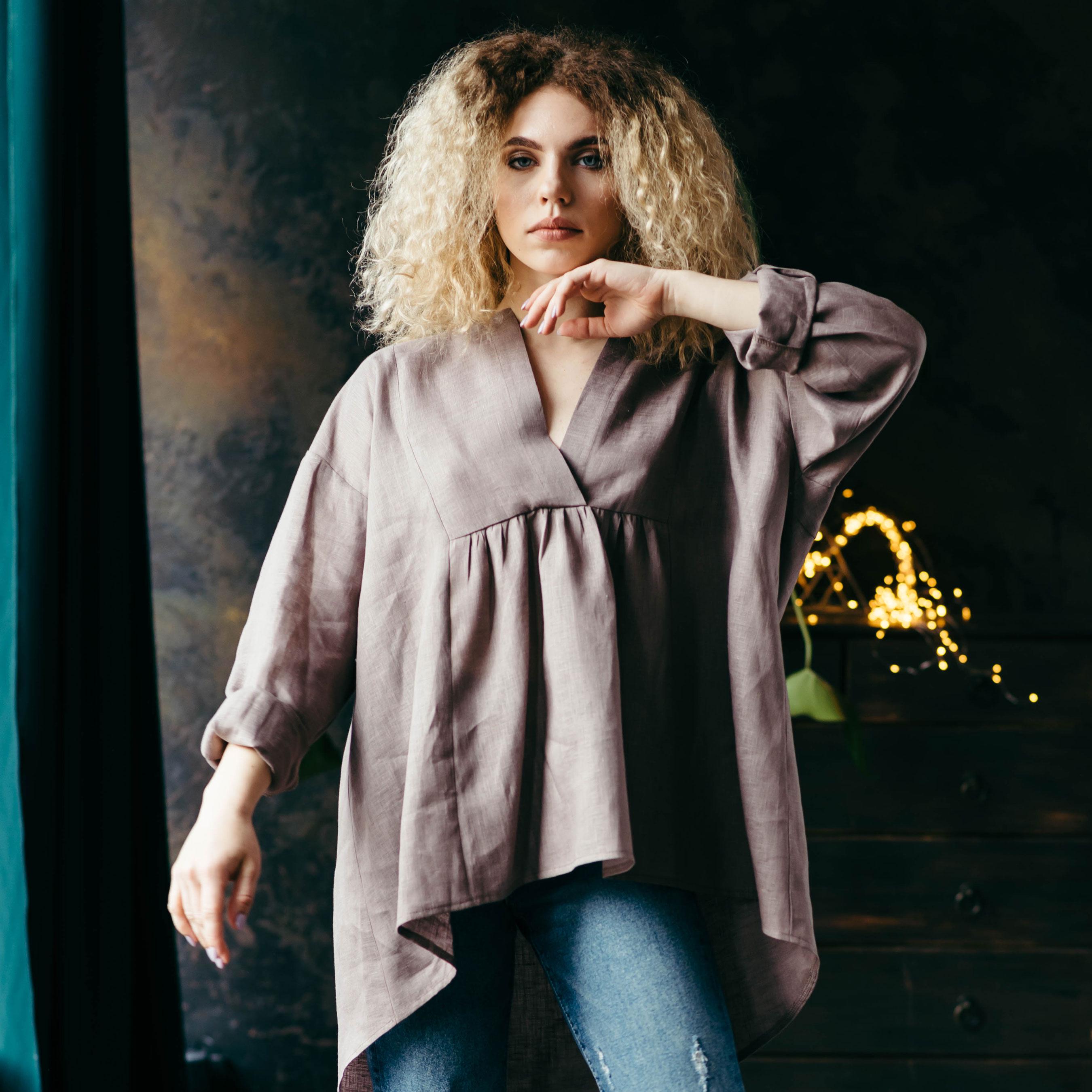 Relaxed White Linen Shirt