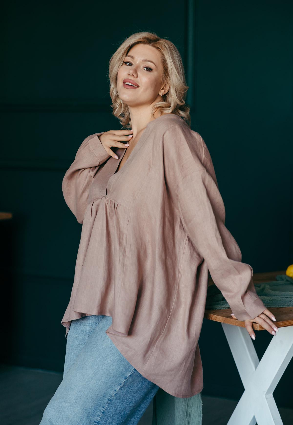 Relaxed White Linen Shirt