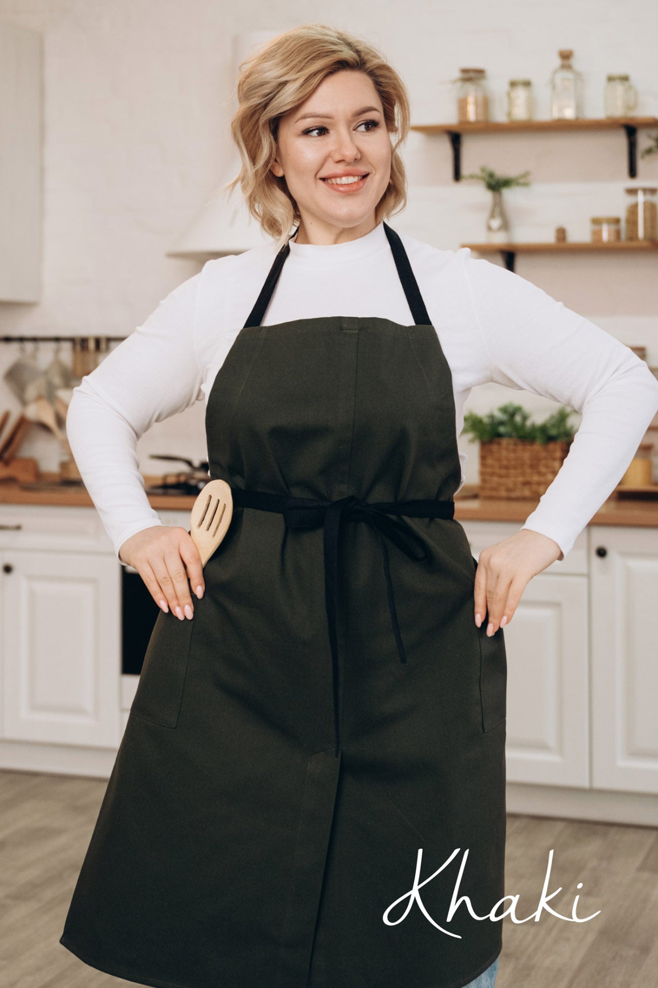 Natural Linen Artist Apron