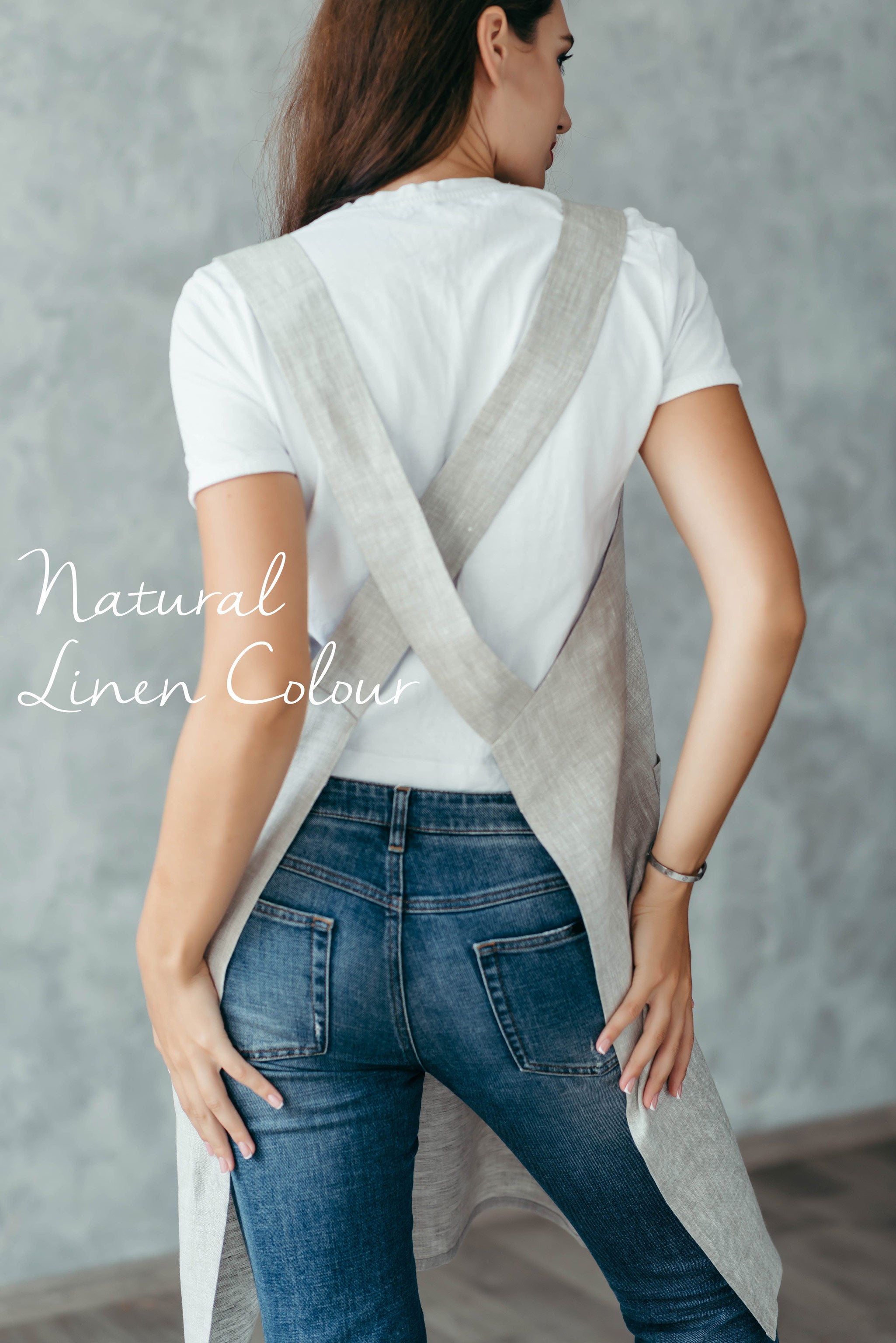 Linen Pinafore Apron | Apron for Artists