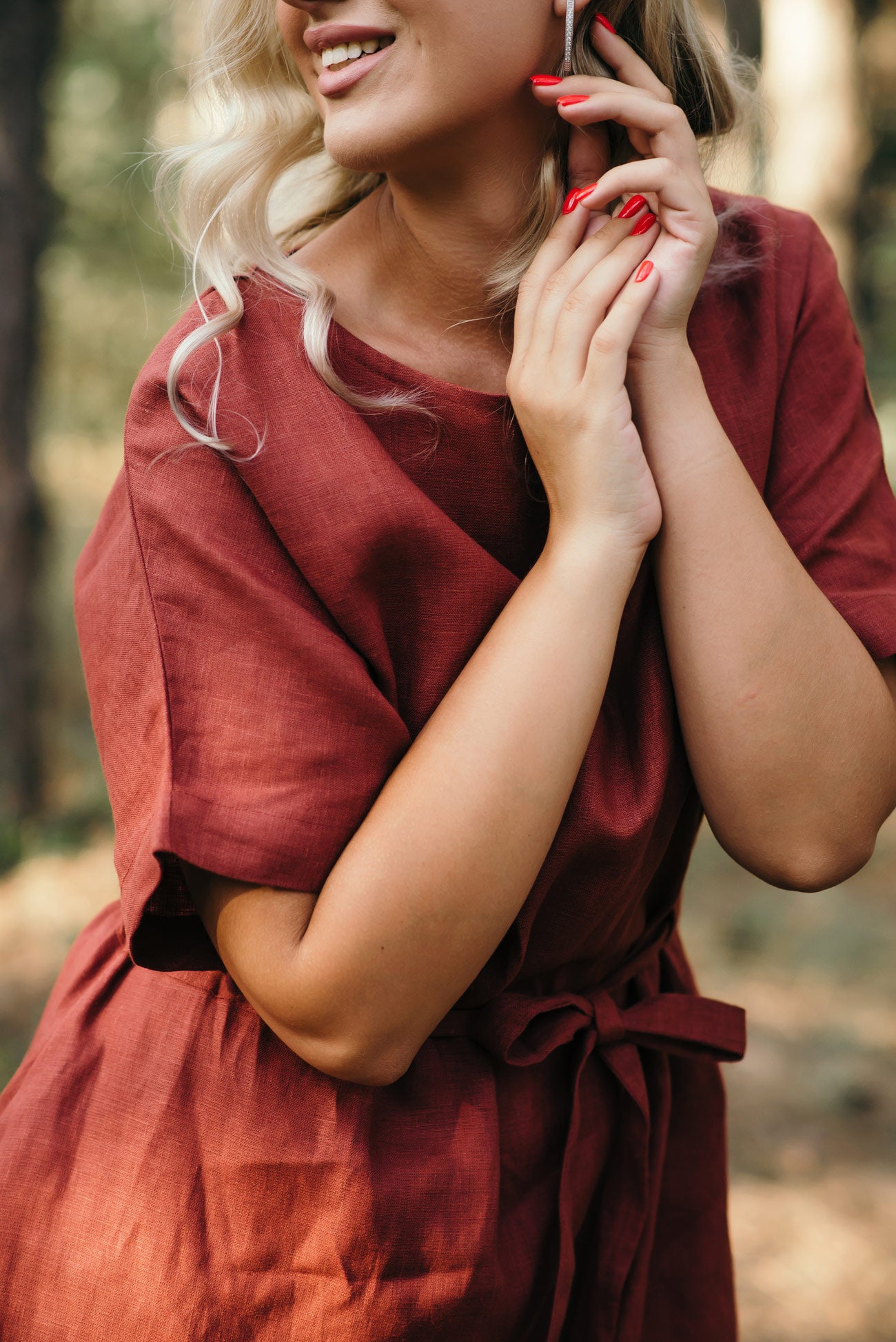 Linen Kaftan Dress – Short or Maxi