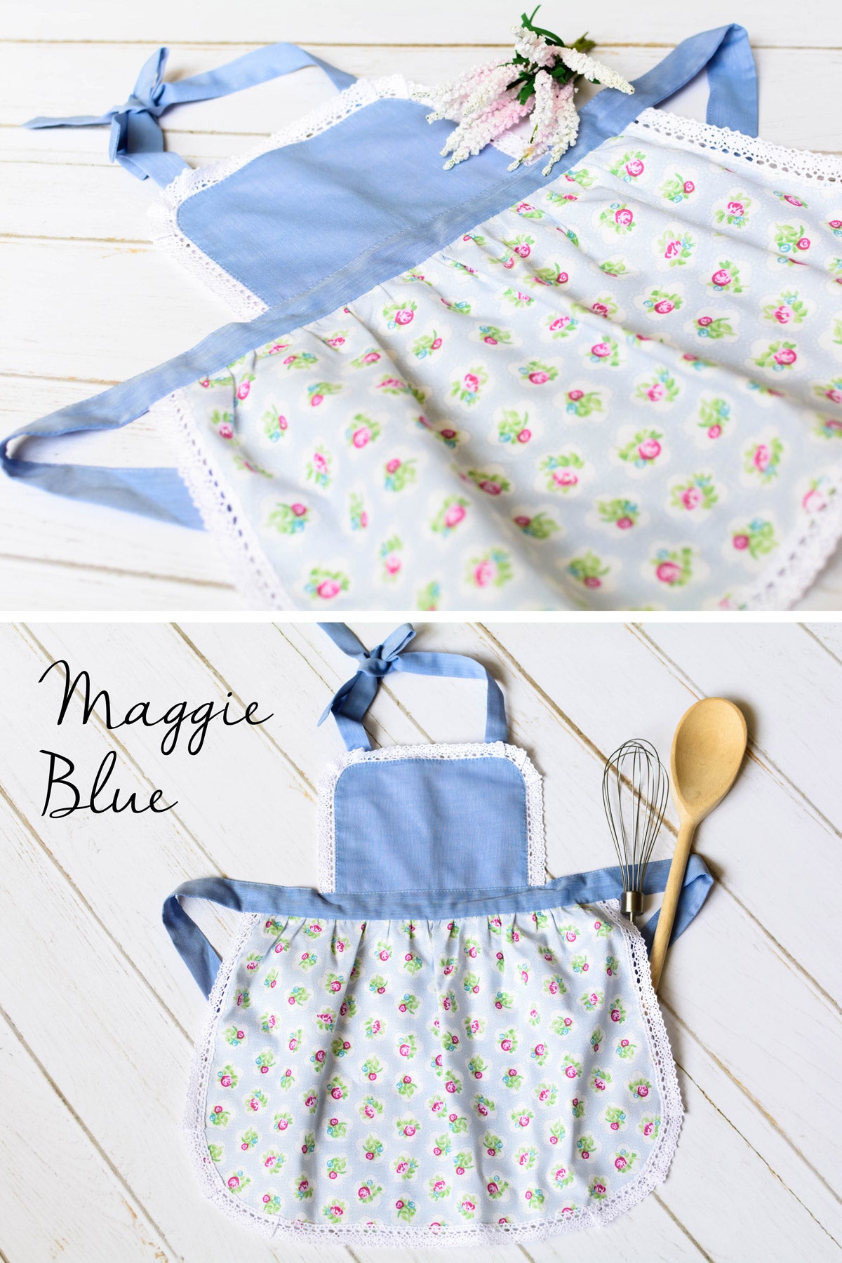 Kids' Personalised Aprons | Blue, Navy & Turquoise Prints