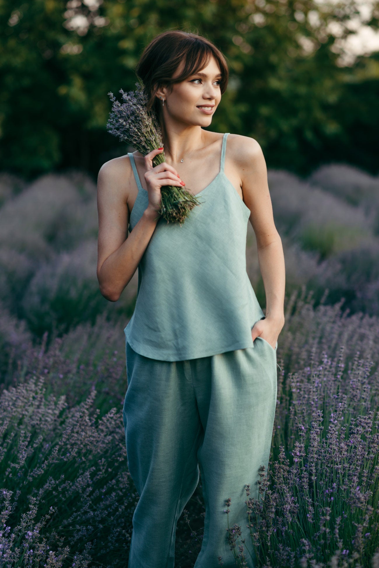 Washed Linen Pyjama Set