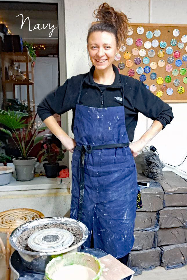 Natural Linen Artist Apron