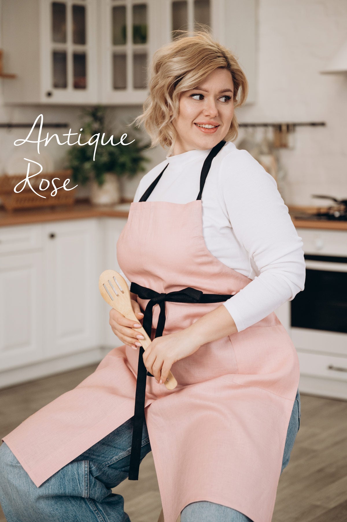 Linen Split Leg Craft Apron