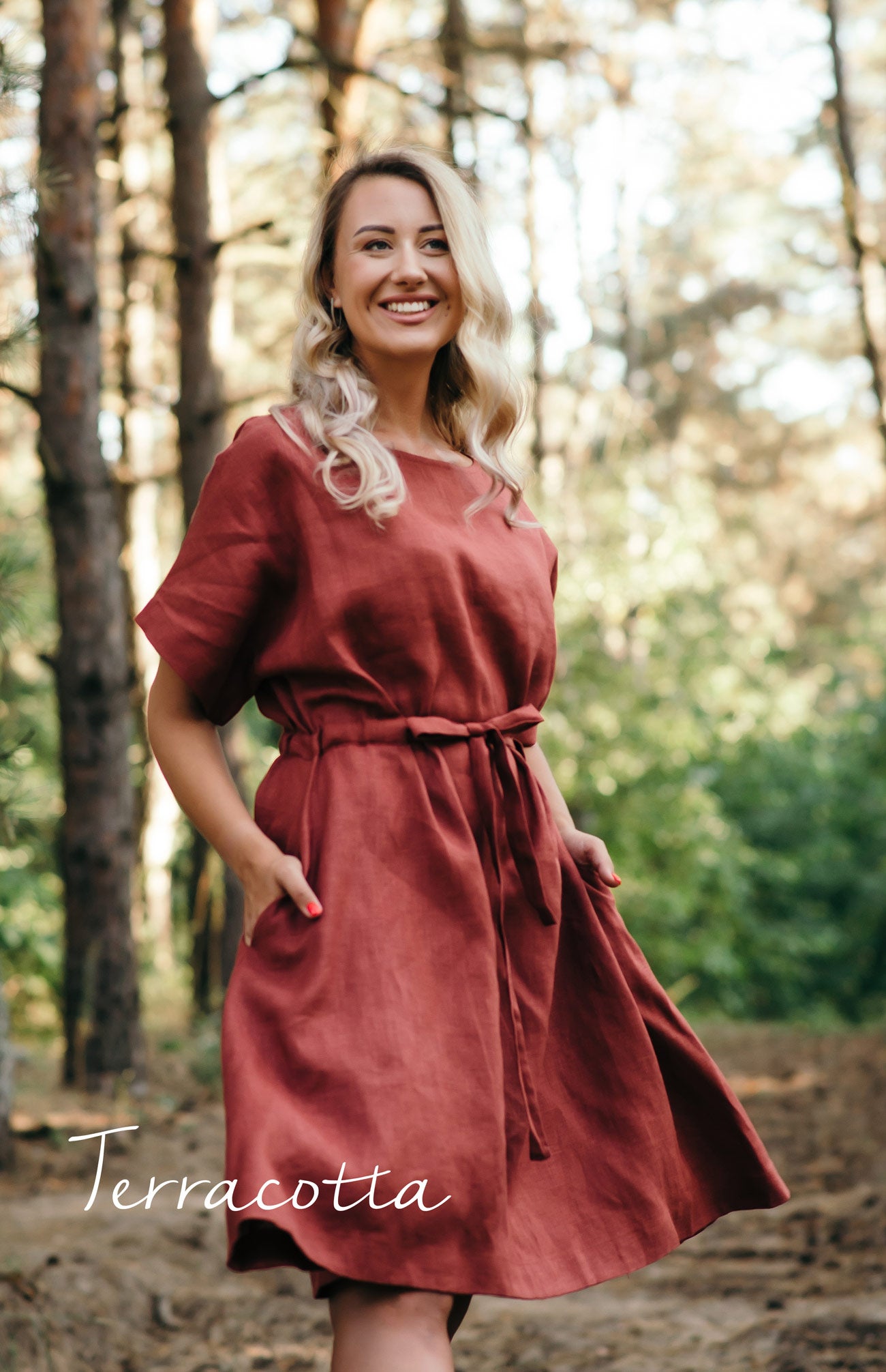 Linen Kaftan Dress – Short or Maxi