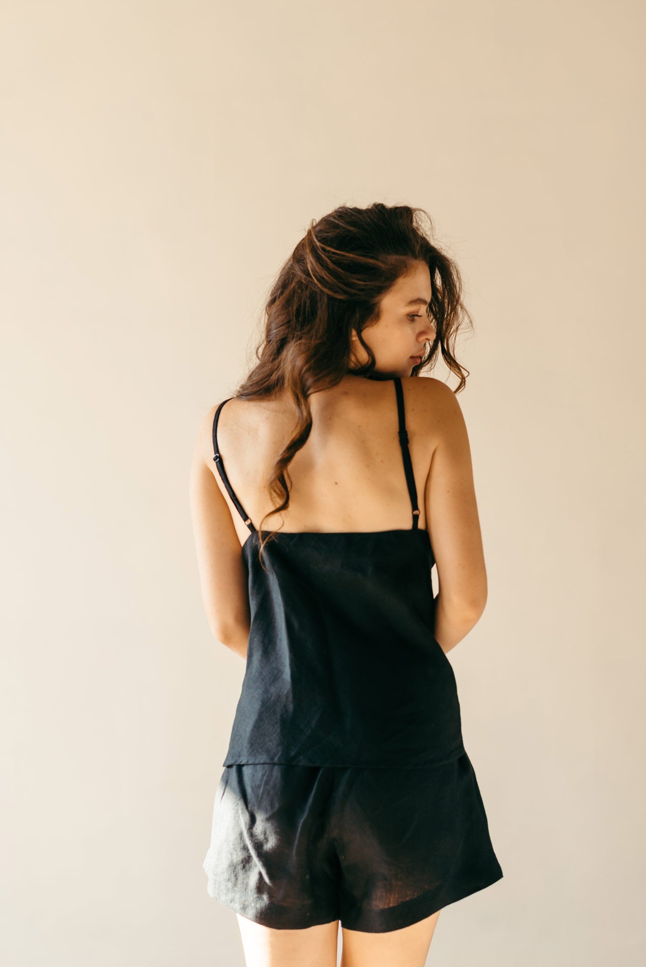 Linen Pyjama Shorts Set