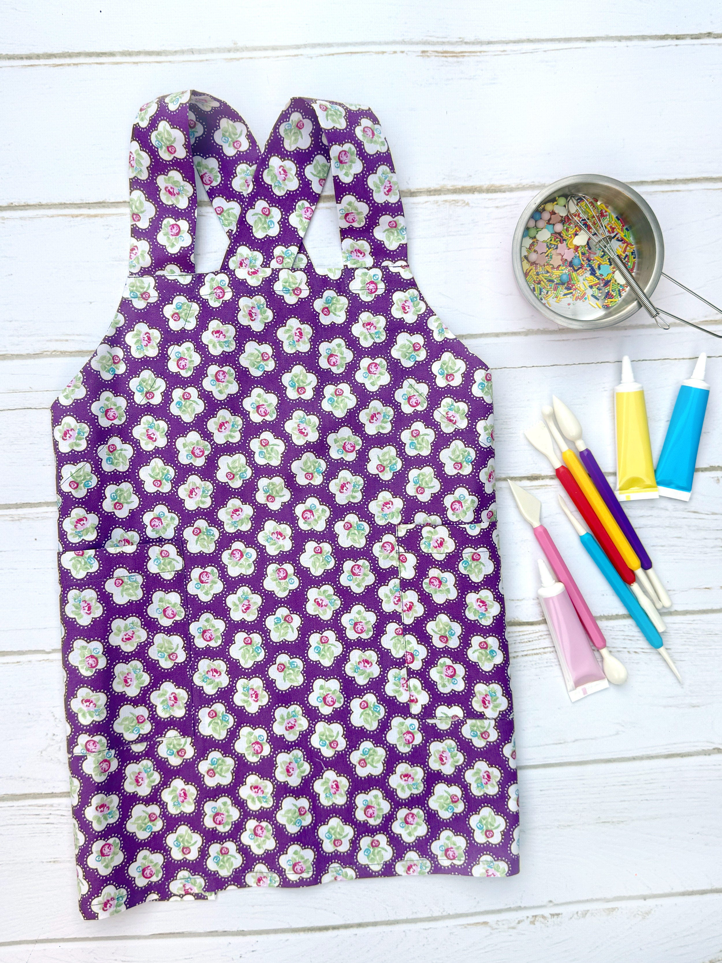 Kids Aprons | Printed Pinafore Aprons for Children