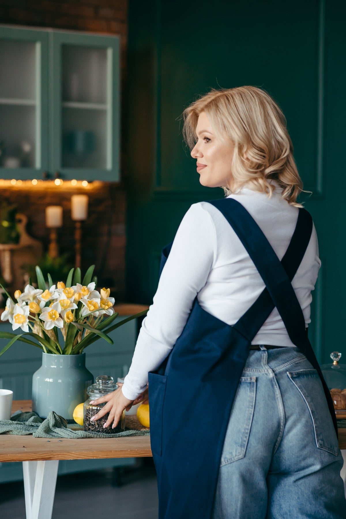 Heavy Duty Smock Apron | Tan