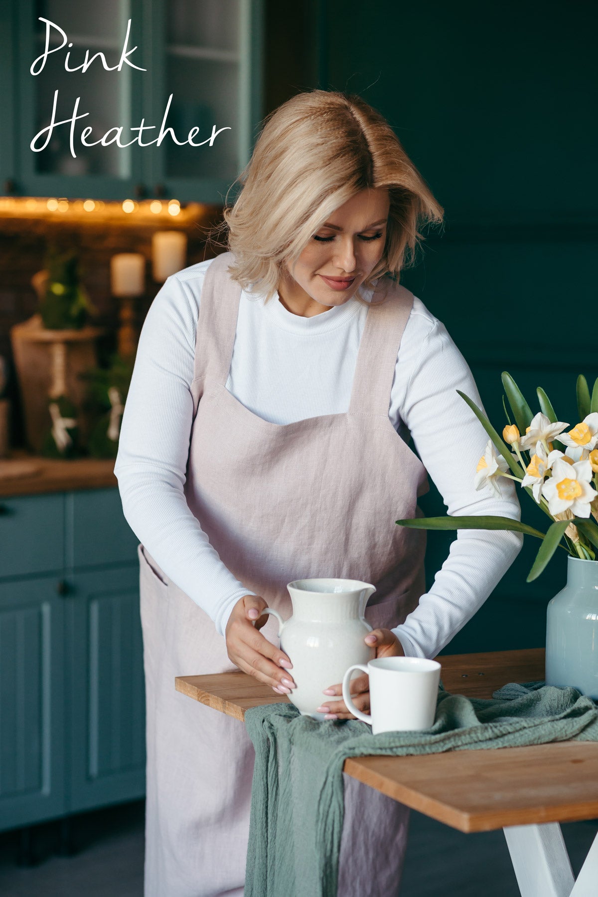 Linen Pinafore Apron | Apron for Artists