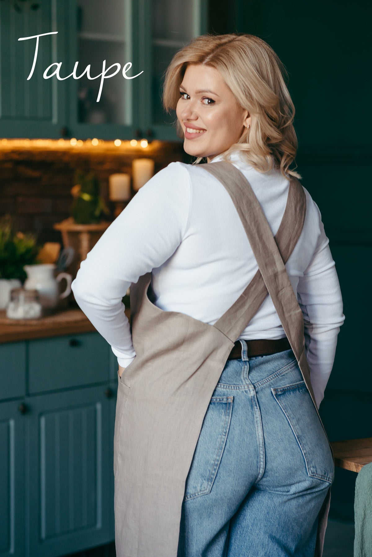 Linen Pinafore Apron | Apron for Artists