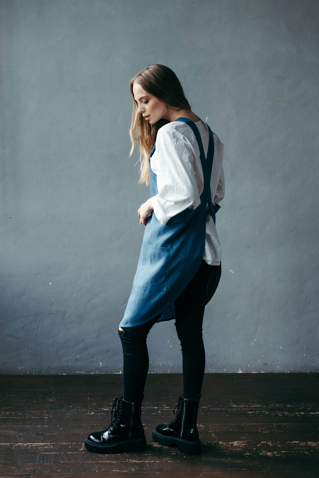 Japanese Pinafore Apron for Women