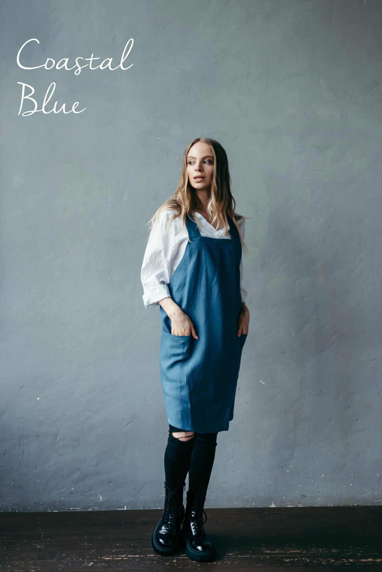 Japanese Pinafore Apron for Women