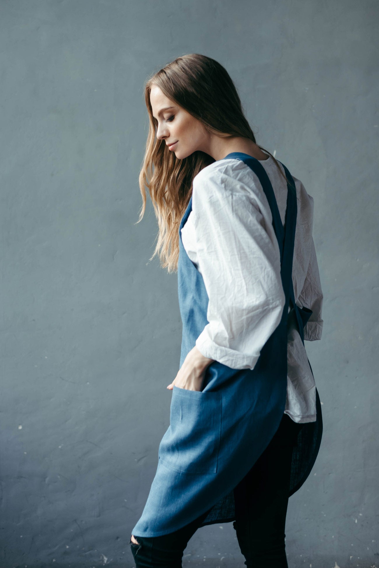 Japanese Pinafore Apron for Women