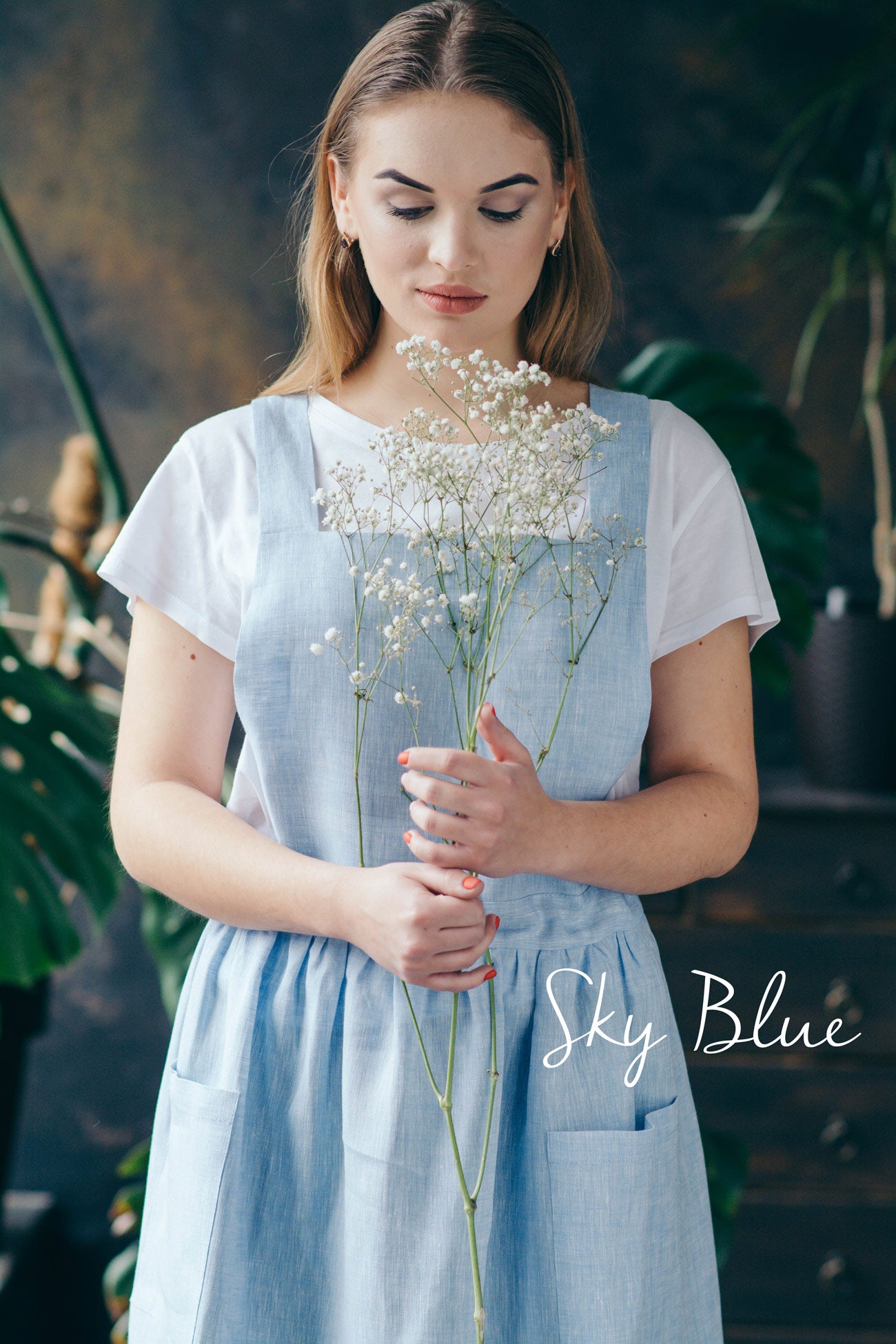 Women’s Pinafore Dress Apron | Farmhouse Style