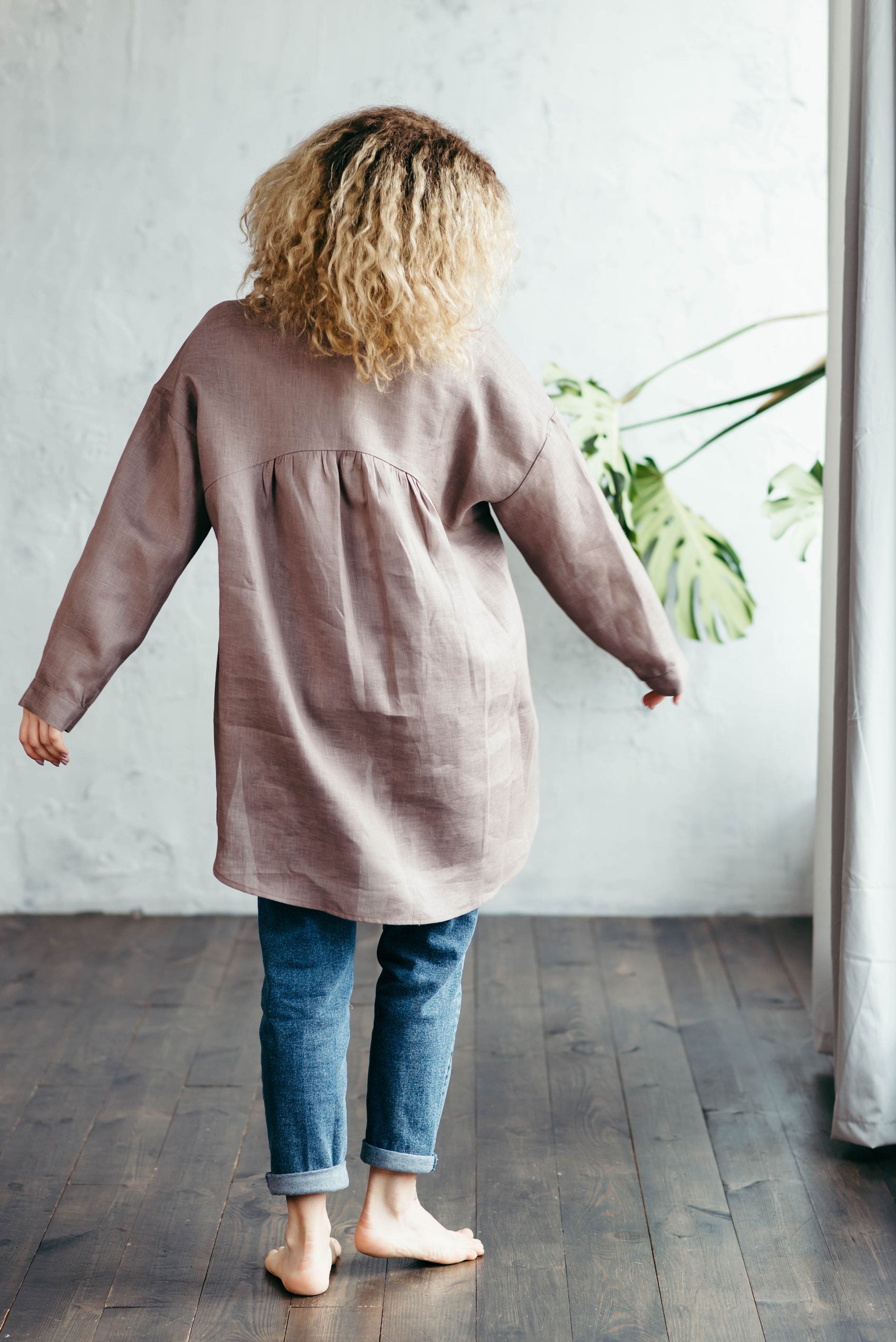 Oversized Linen Shirt for Women