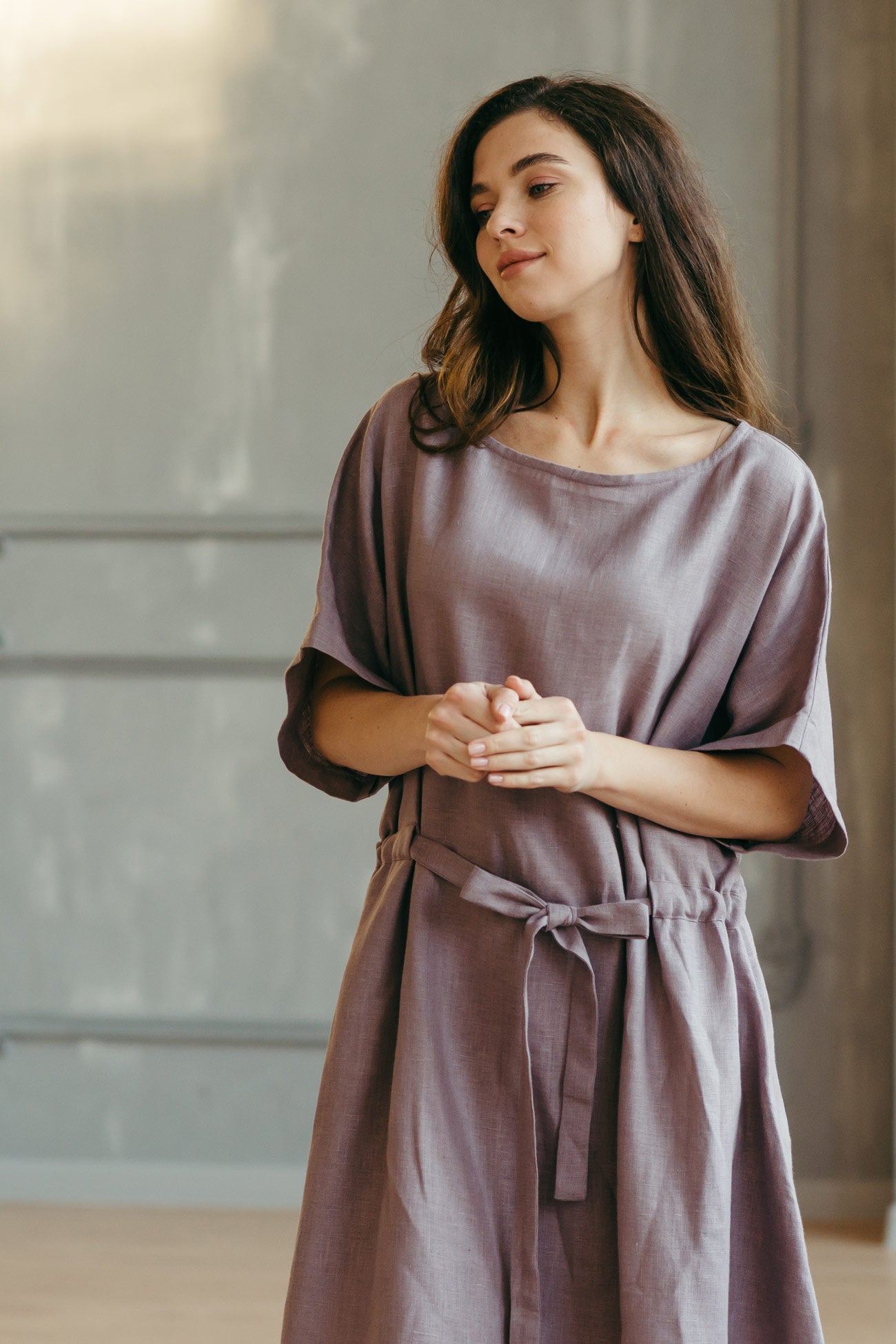 Linen Kaftan Dress – Short or Maxi