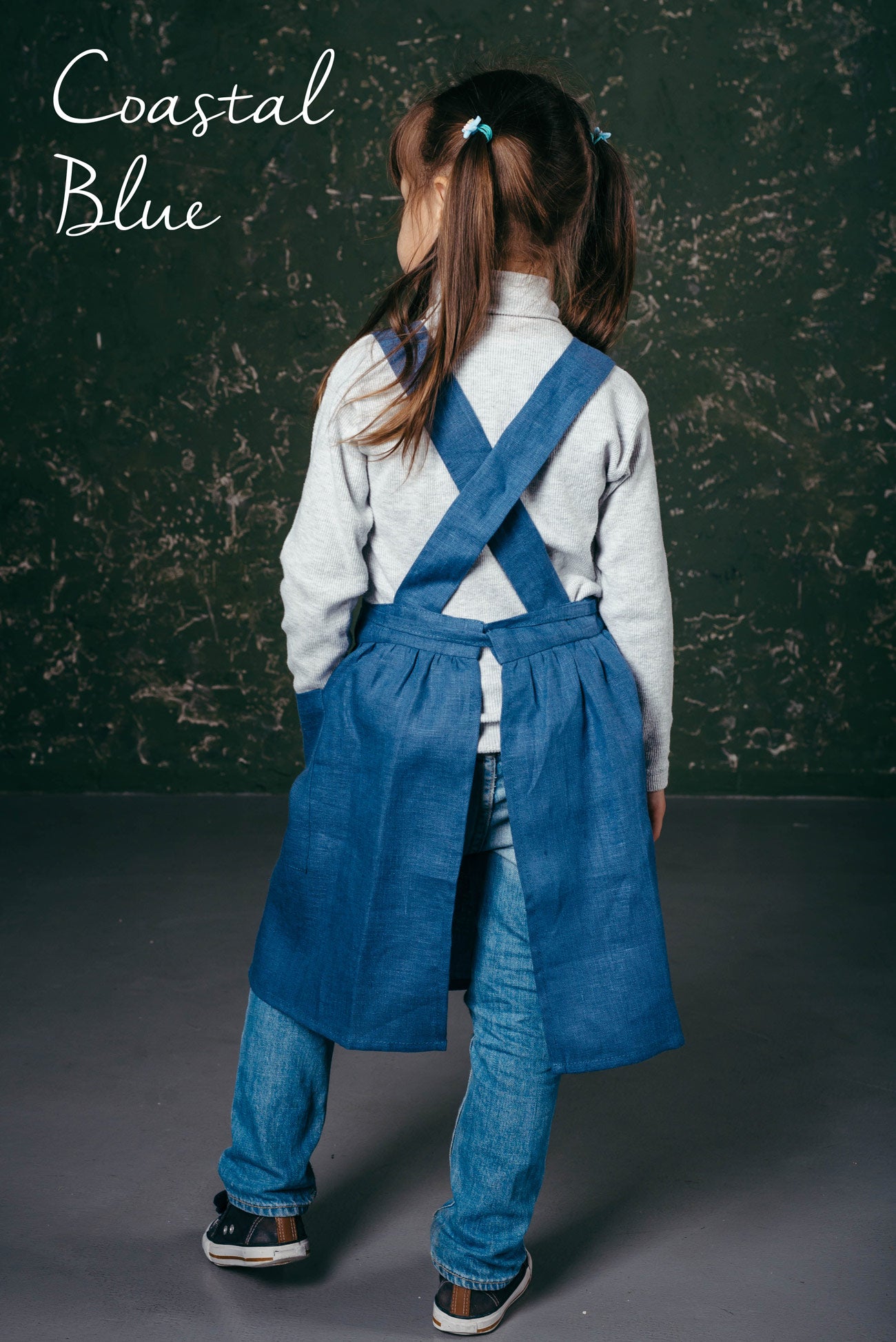Linen Studio Apron | Artist’s Cross-Back Smock