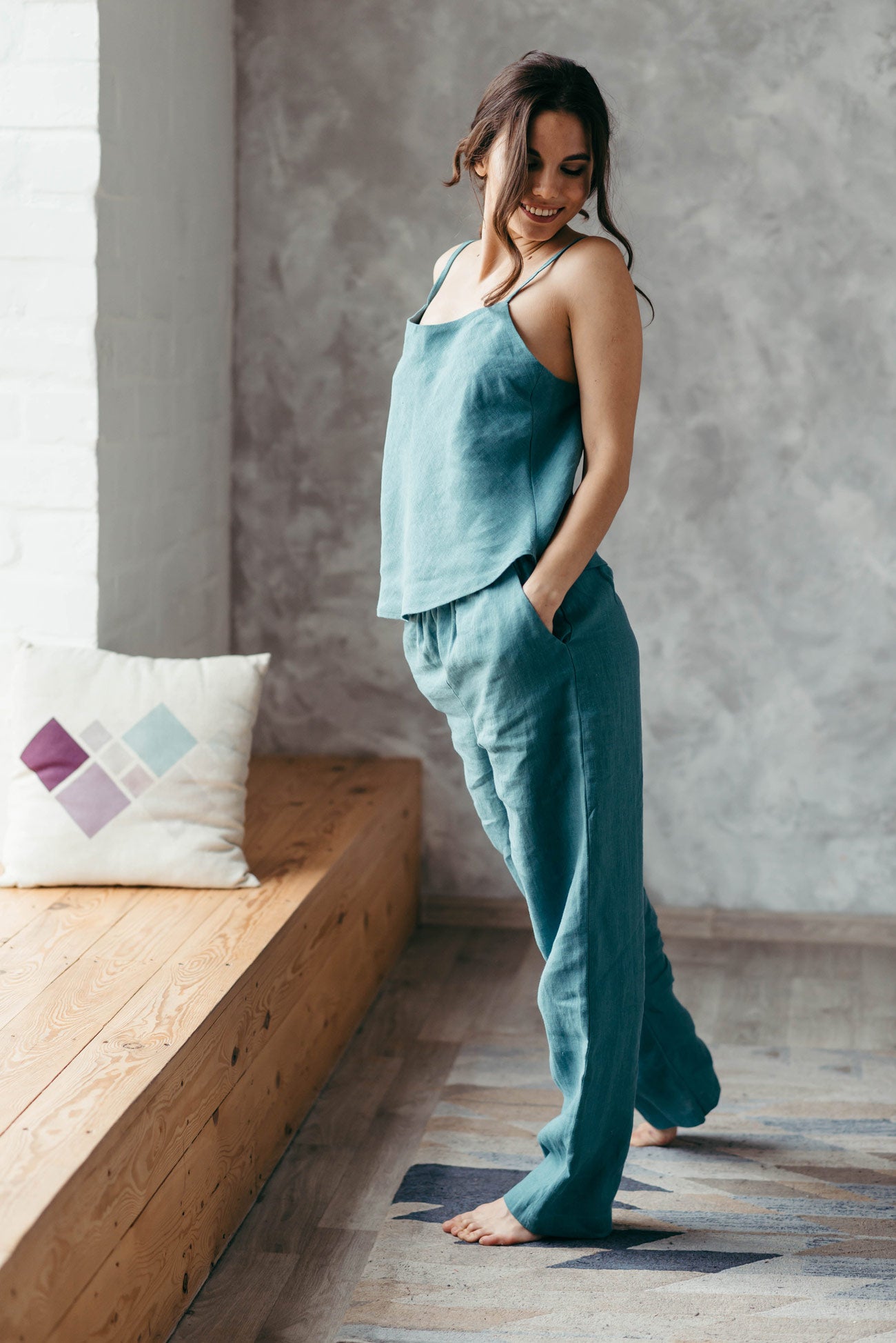 Natural Linen Pyjama Set