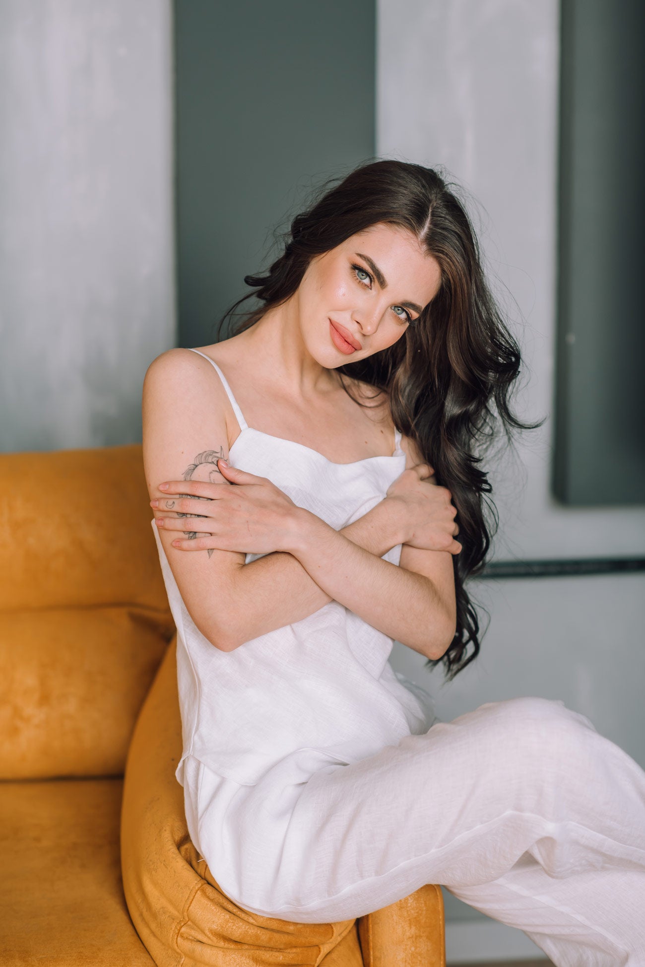 Linen Pyjama Trousers Set