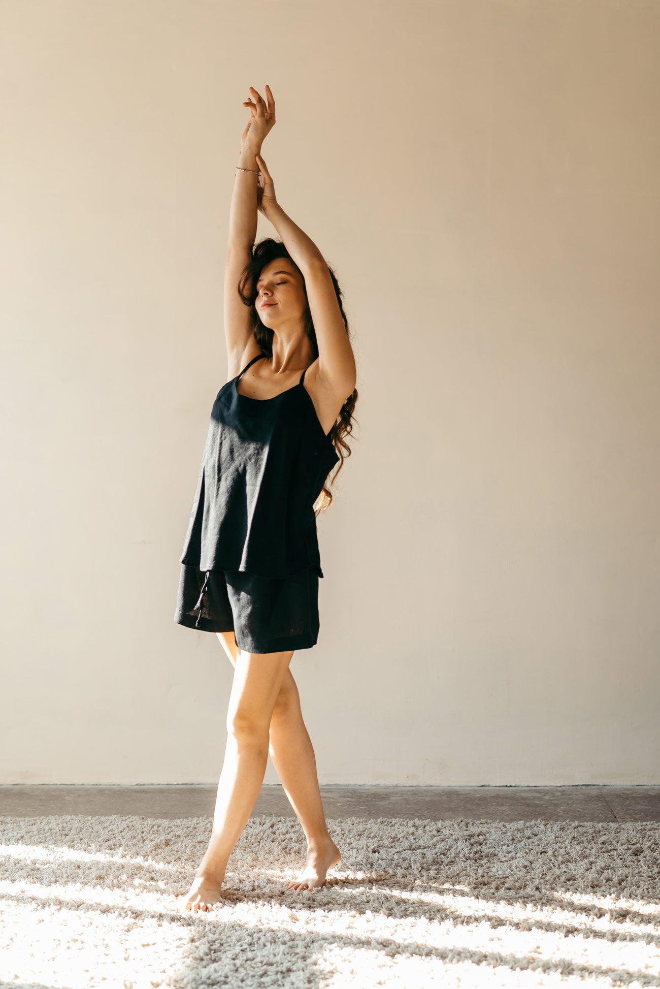 Linen Pyjama Shorts Set