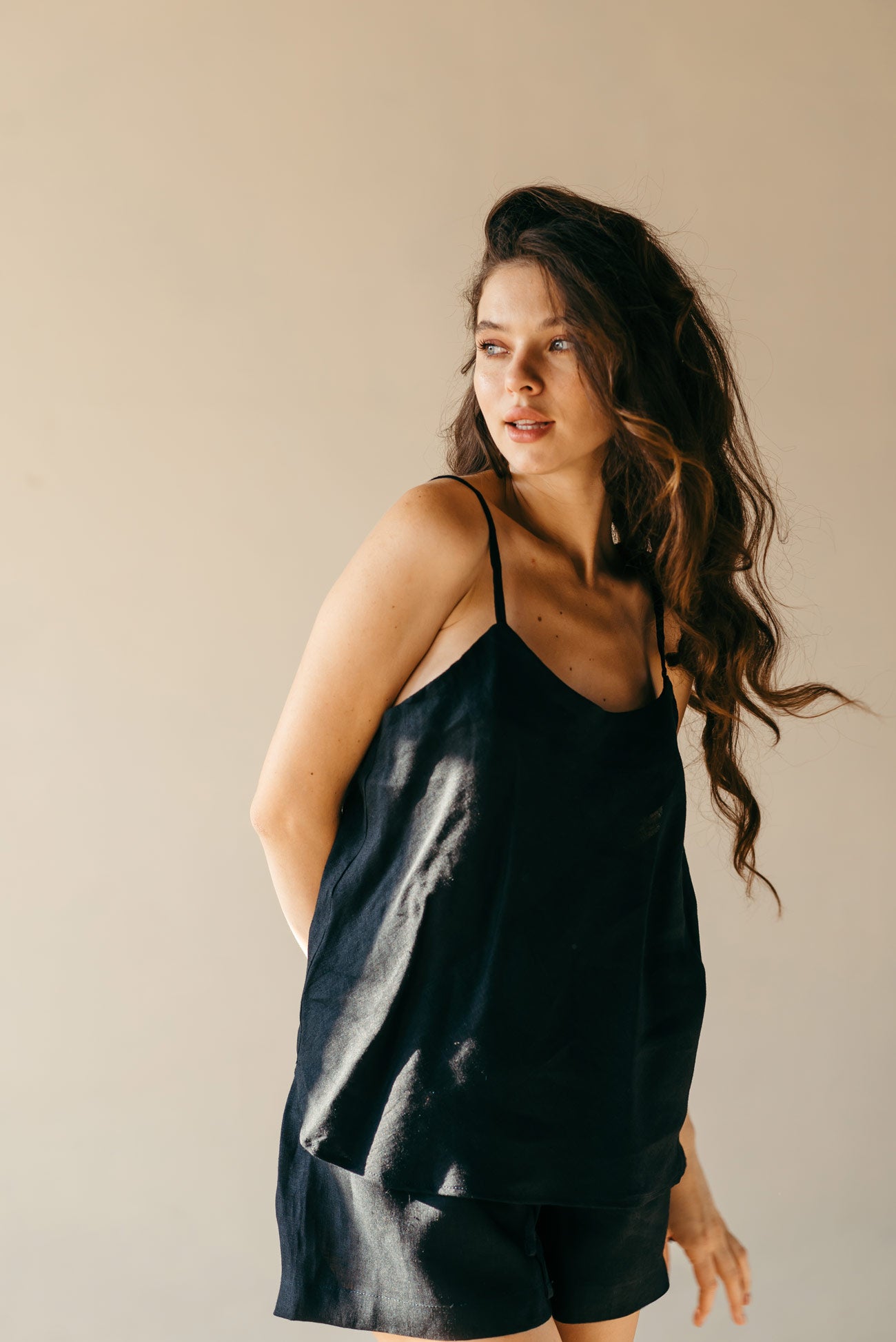 Linen Pyjama Shorts Set