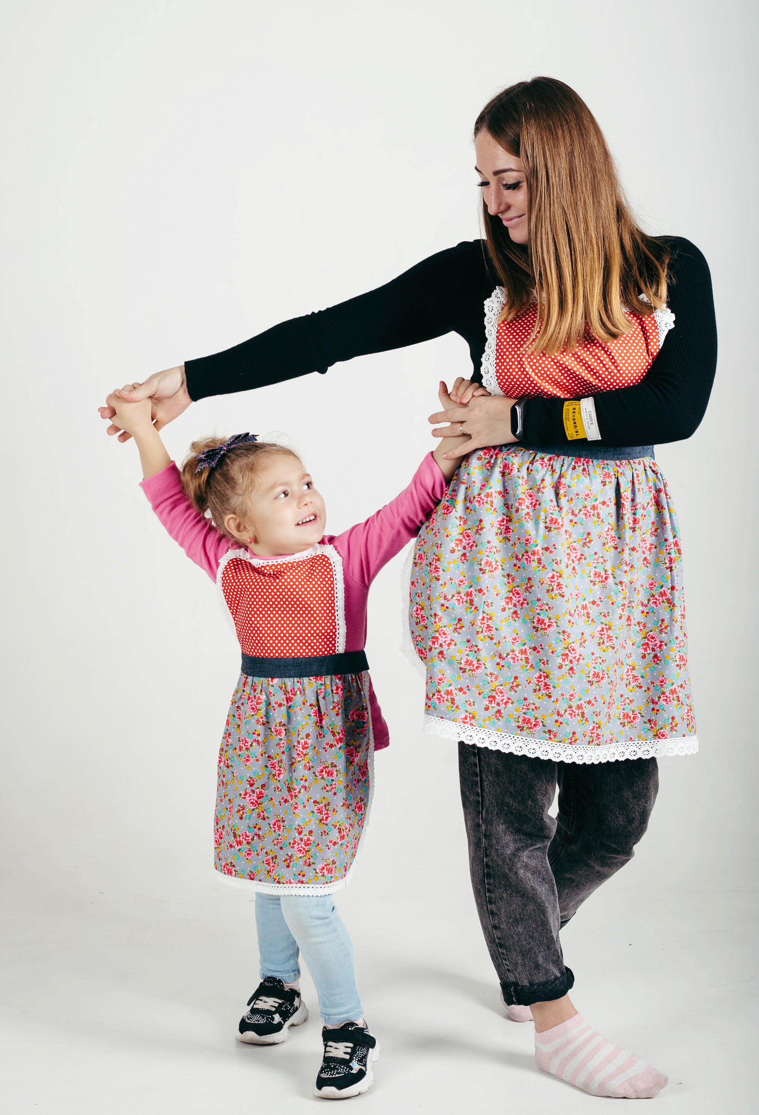 Kids’ Personalised Aprons | Reds Prints, Polka Dots and Florals