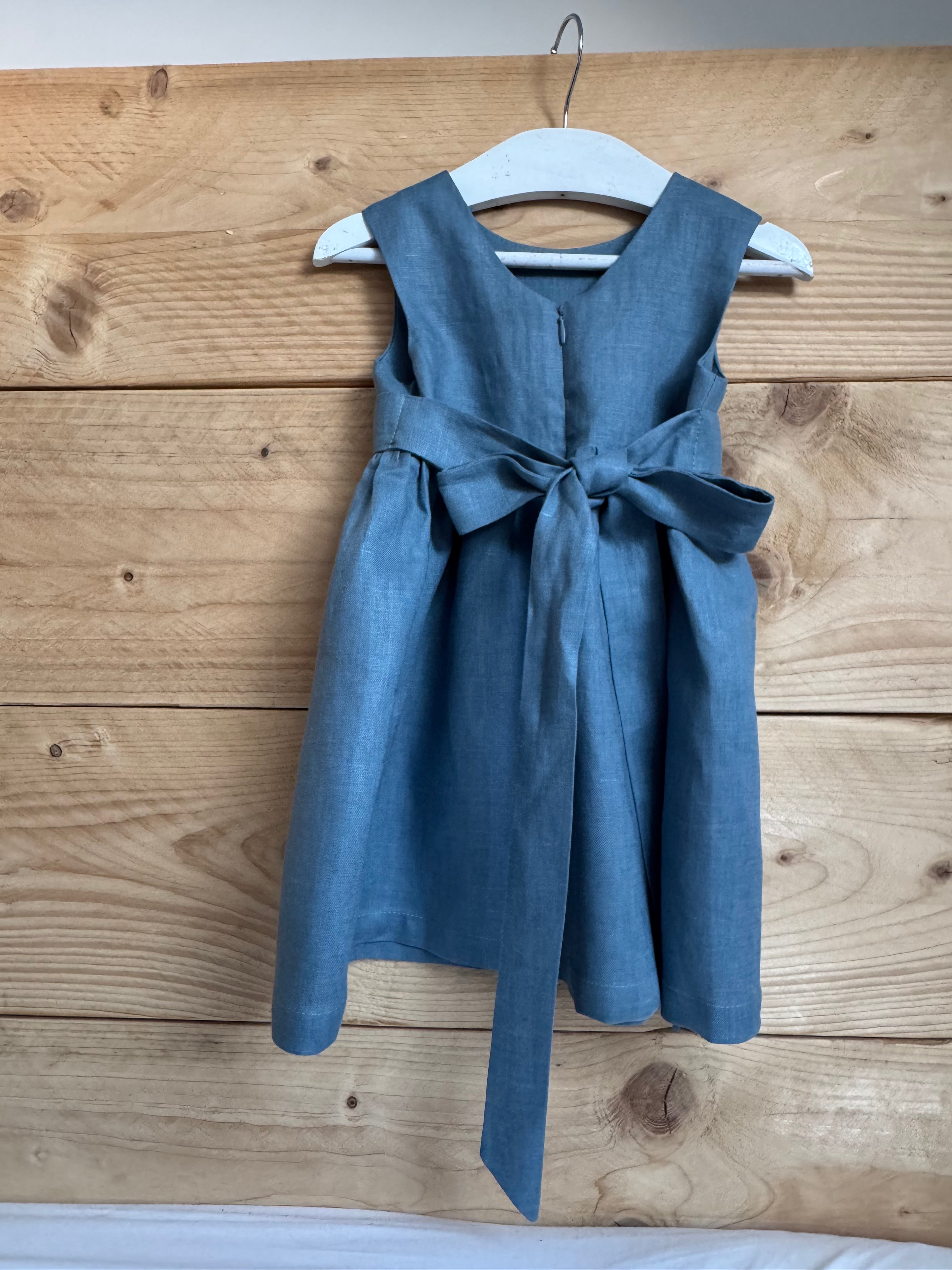 Kids Linen Flower Girl Dress | Custom