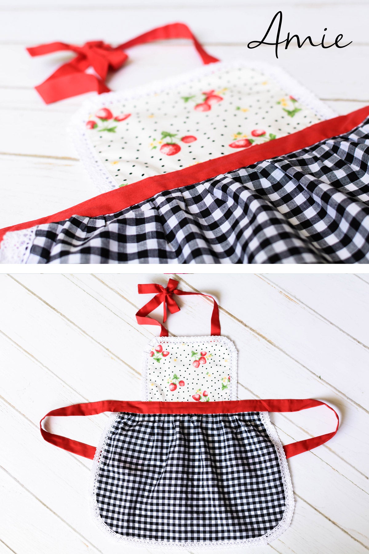 Kids’ Personalised Aprons | Reds Prints, Polka Dots and Florals