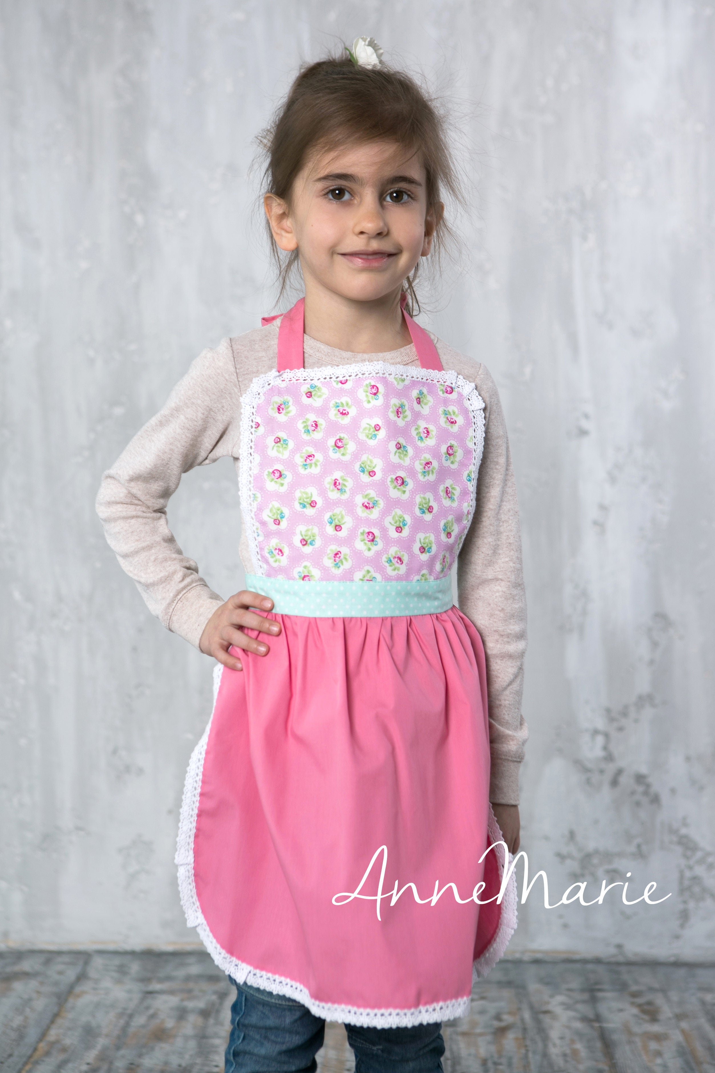 Kids’ Personalised Aprons | Pink Prints, Stripes and Florals