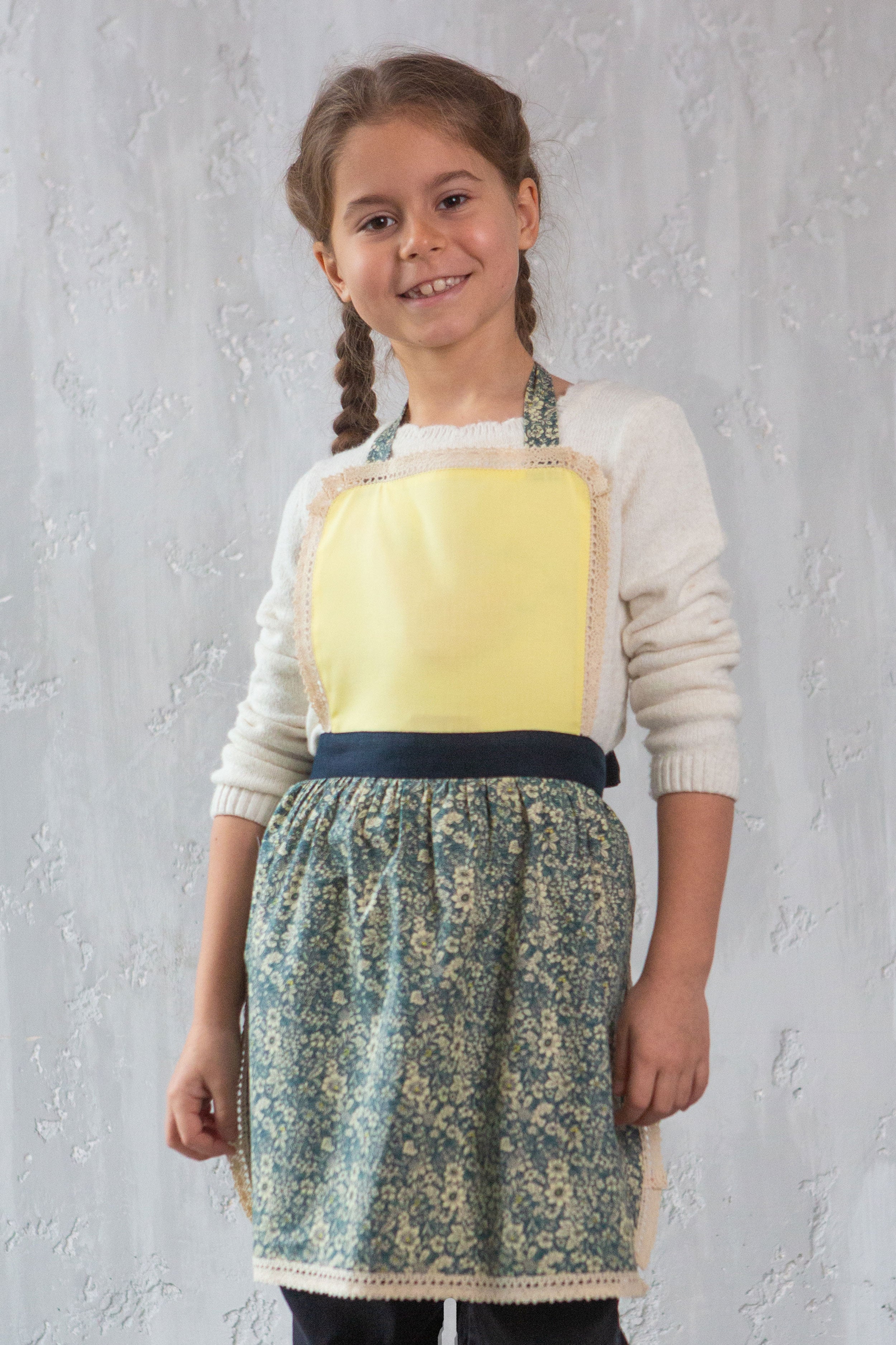 Kids' Personalised Aprons | Blue, Navy & Turquoise Prints