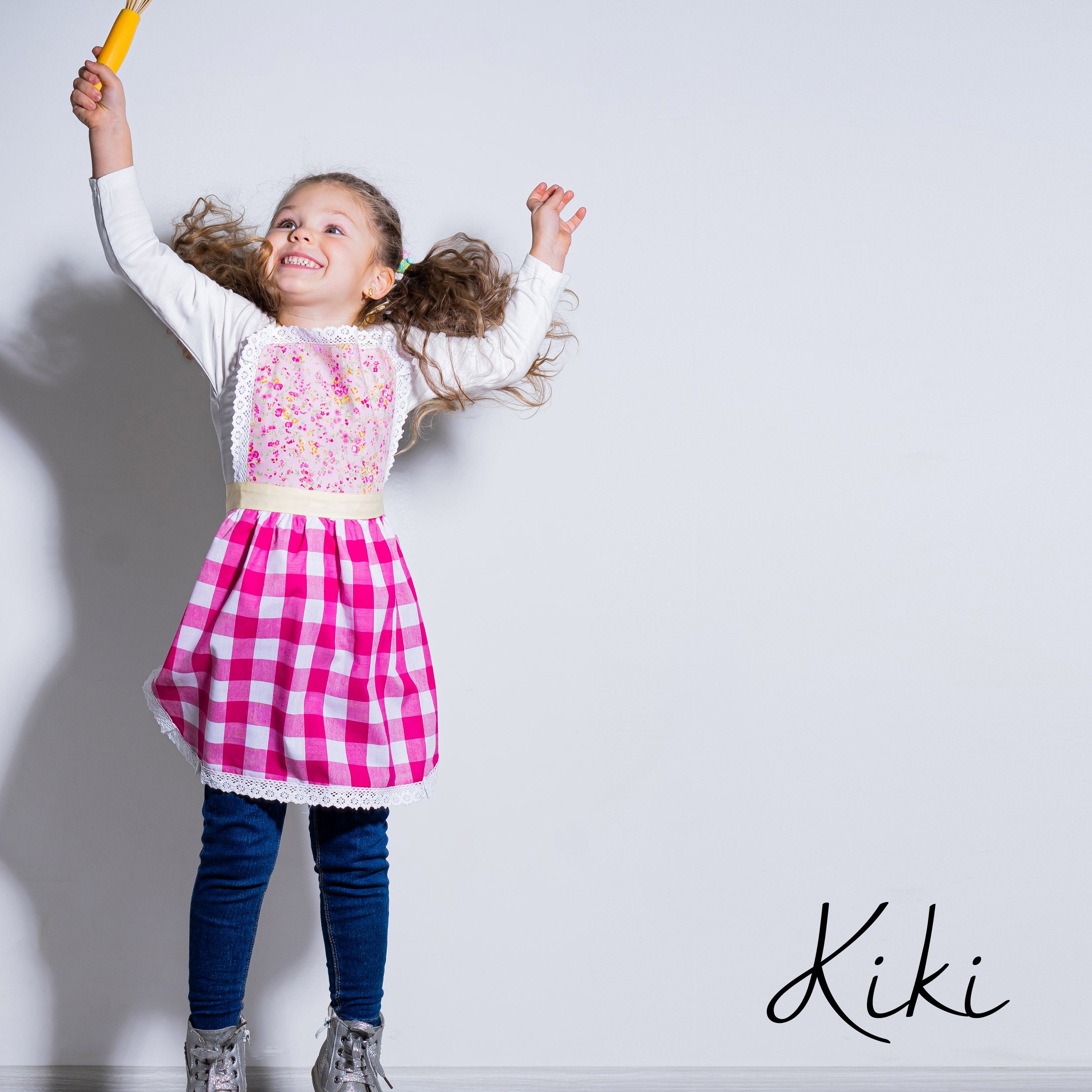 Kids’ Personalised Aprons | Pink Prints, Stripes and Florals