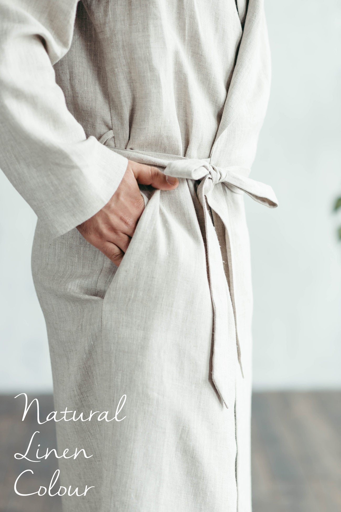 Linen Robe for Women | Teal