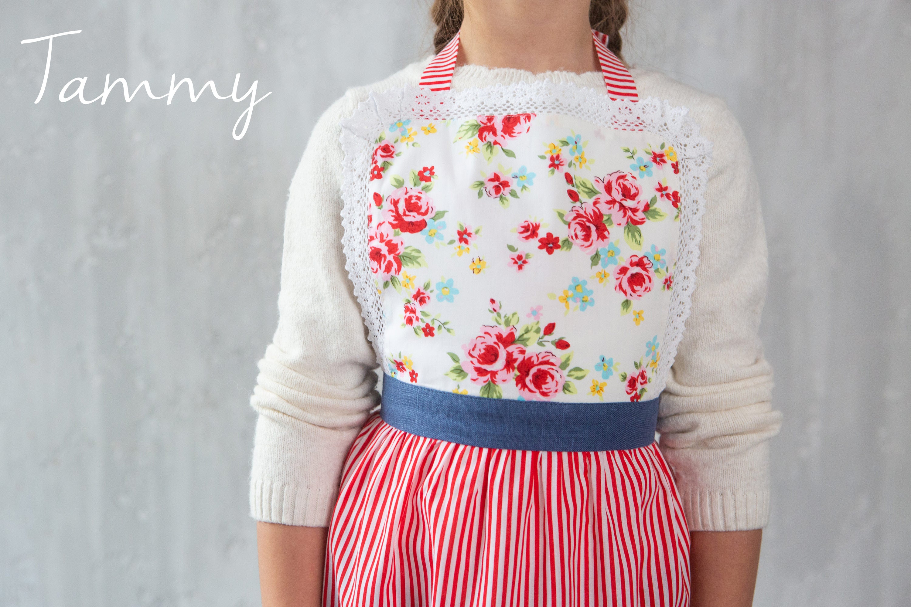 Kids’ Personalised Aprons | Reds Prints, Polka Dots and Florals
